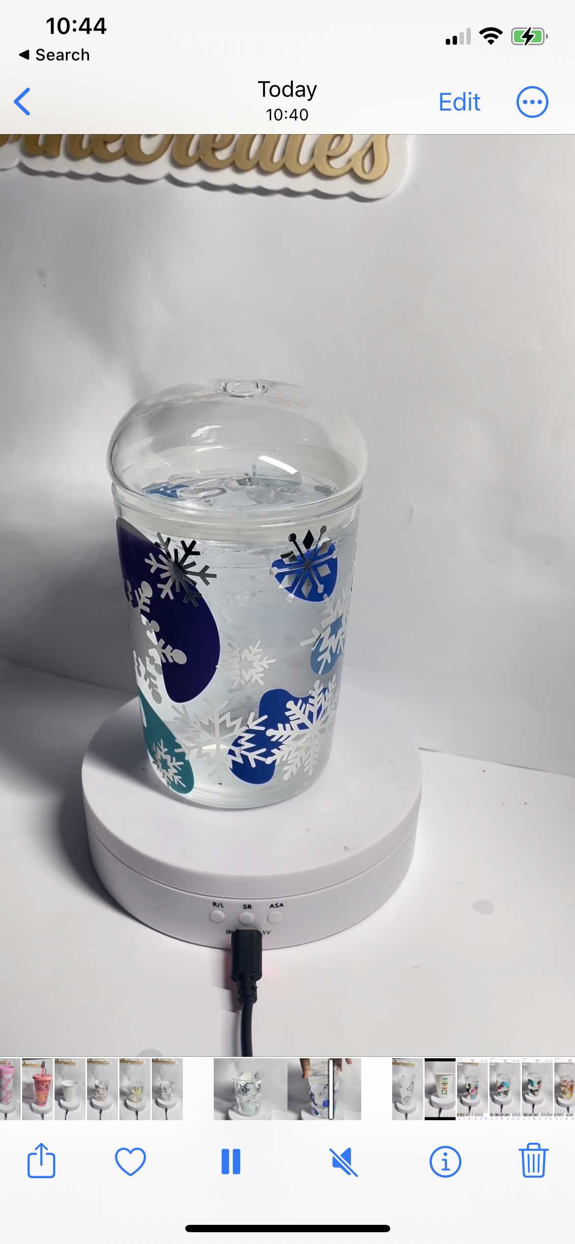 Seasonal Colour Change Glass Dome Lid Tumblers
