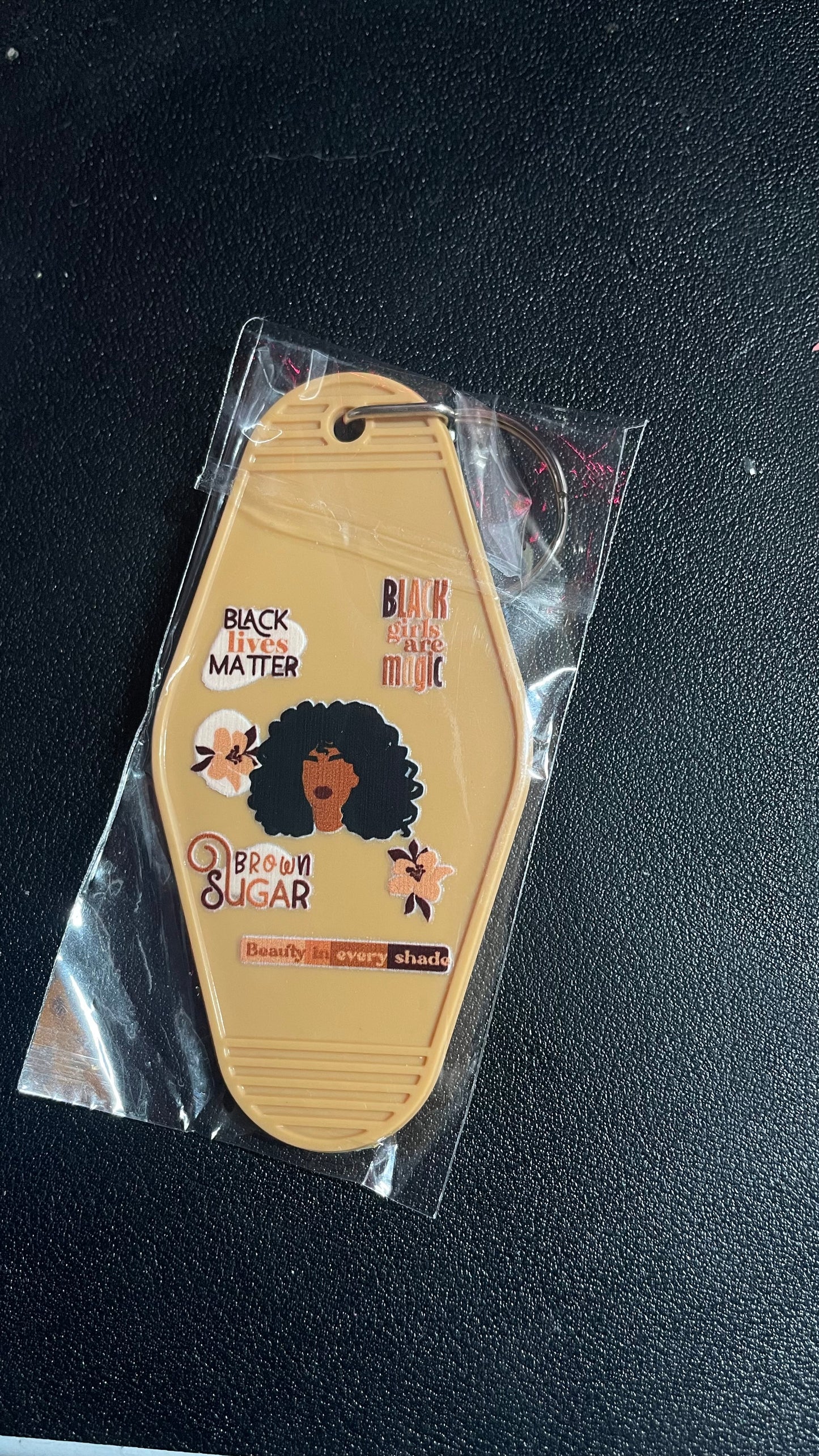 Melanin Women Motel Keychains