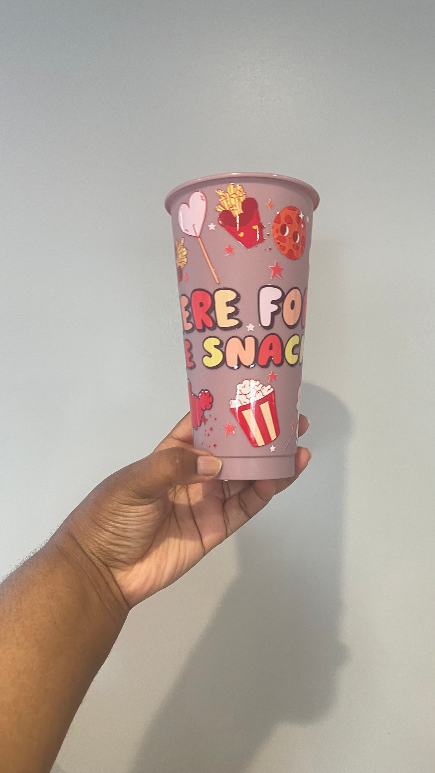 Here For The Snacks Cold Cup