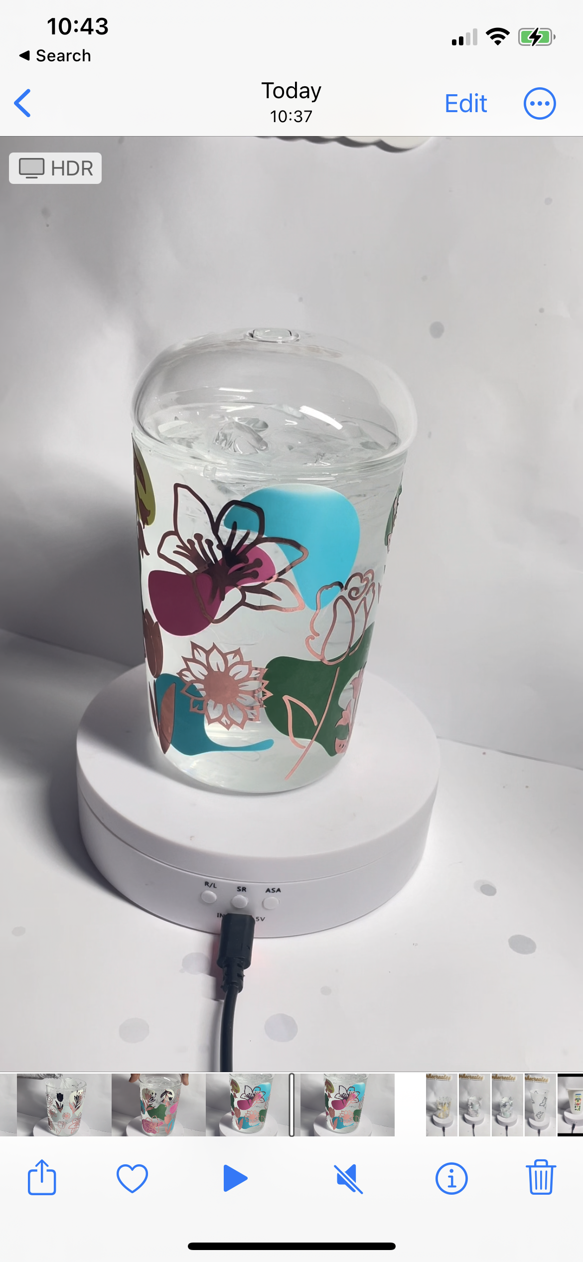 Seasonal Colour Change Glass Dome Lid Tumblers