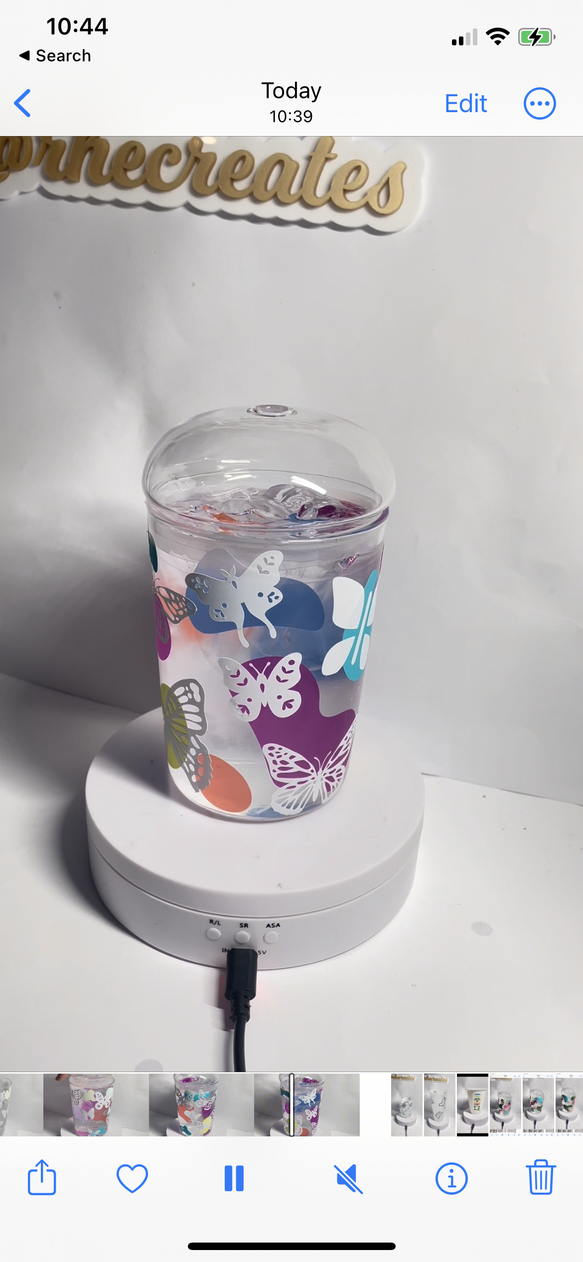 Seasonal Colour Change Glass Dome Lid Tumblers