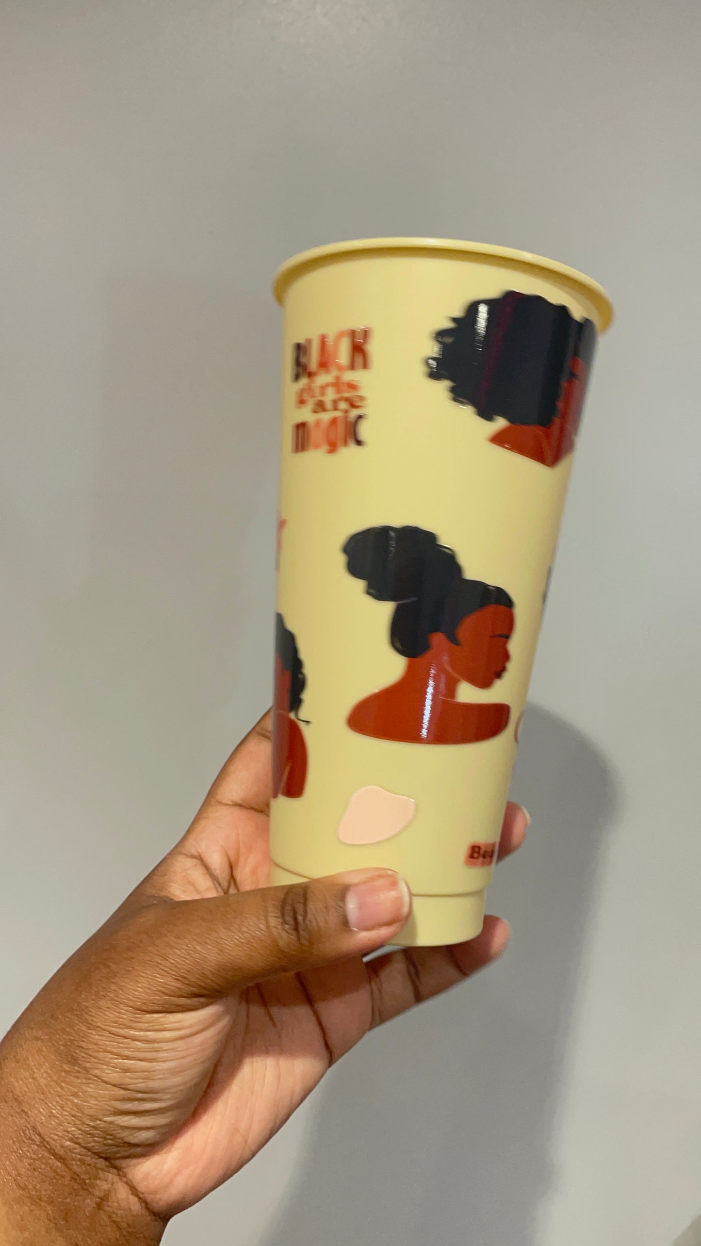 Black Women Appreciation Yellow Cold Cup