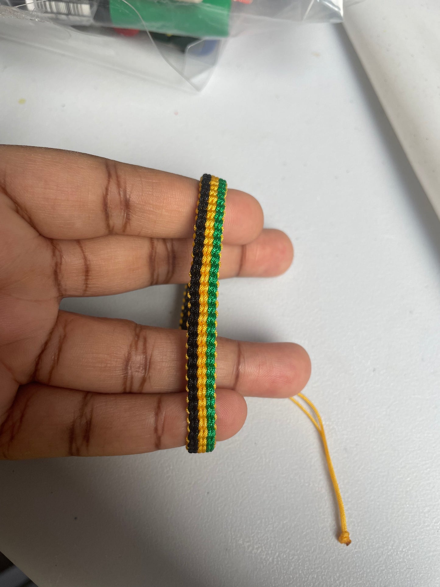 (FLAG) Single Flat Kumihimo Bracelet