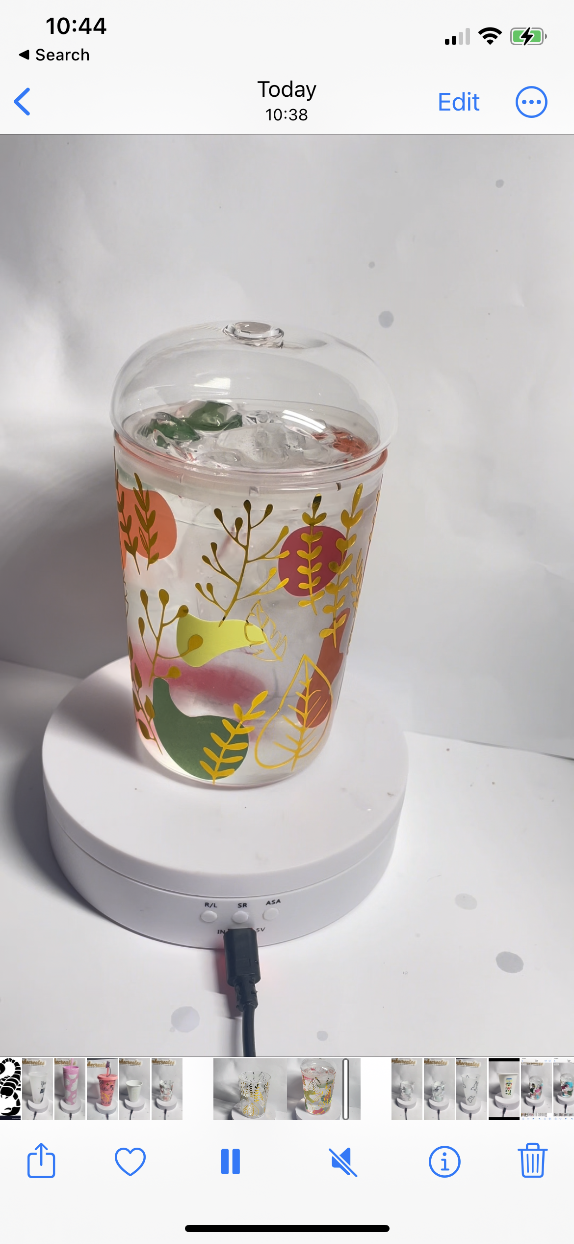 Seasonal Colour Change Glass Dome Lid Tumblers