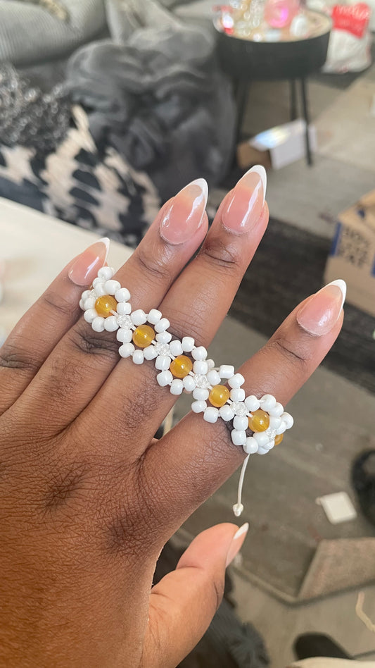 Beaded Flower Bracelet