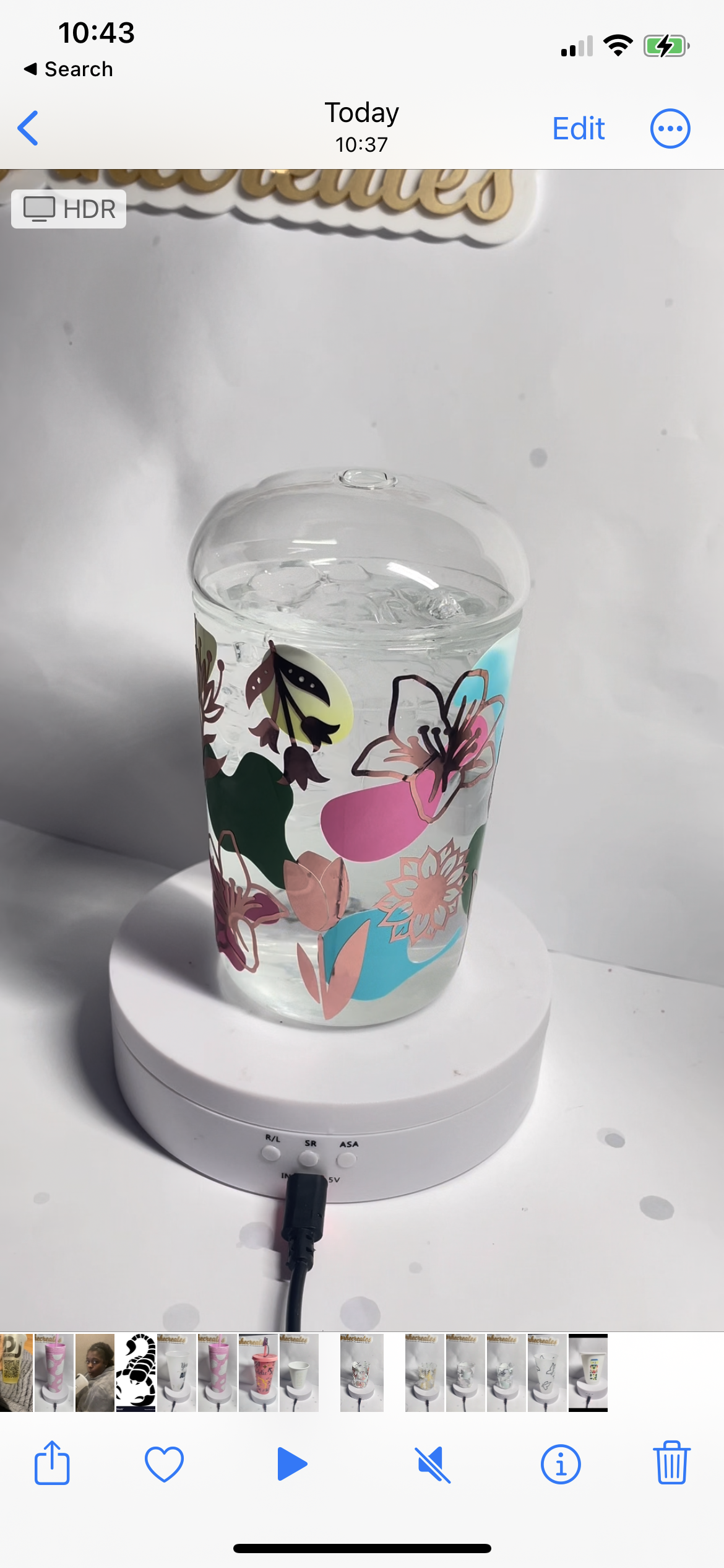 Seasonal Colour Change Glass Dome Lid Tumblers