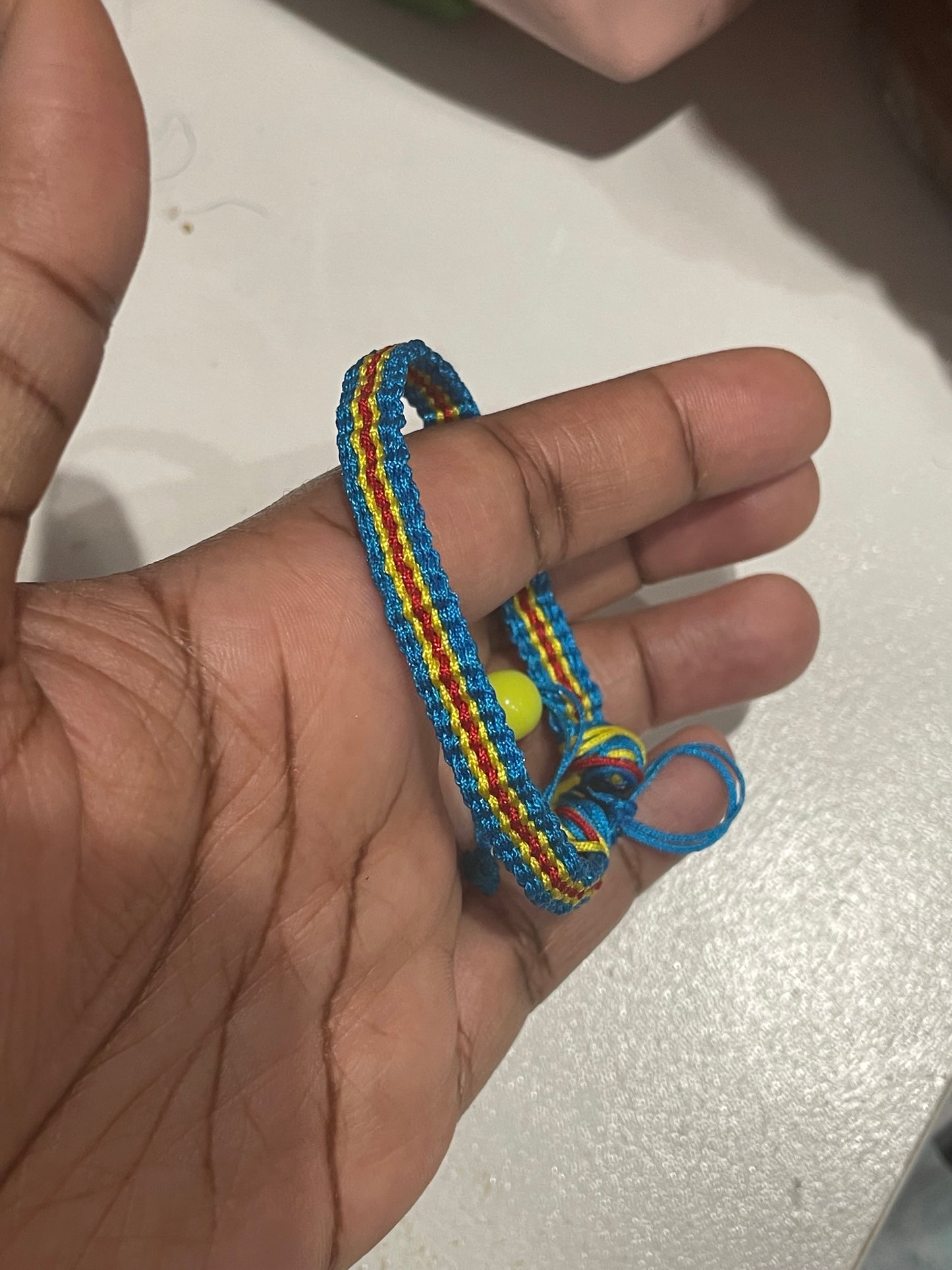 (FLAG) Single Flat Kumihimo Bracelet