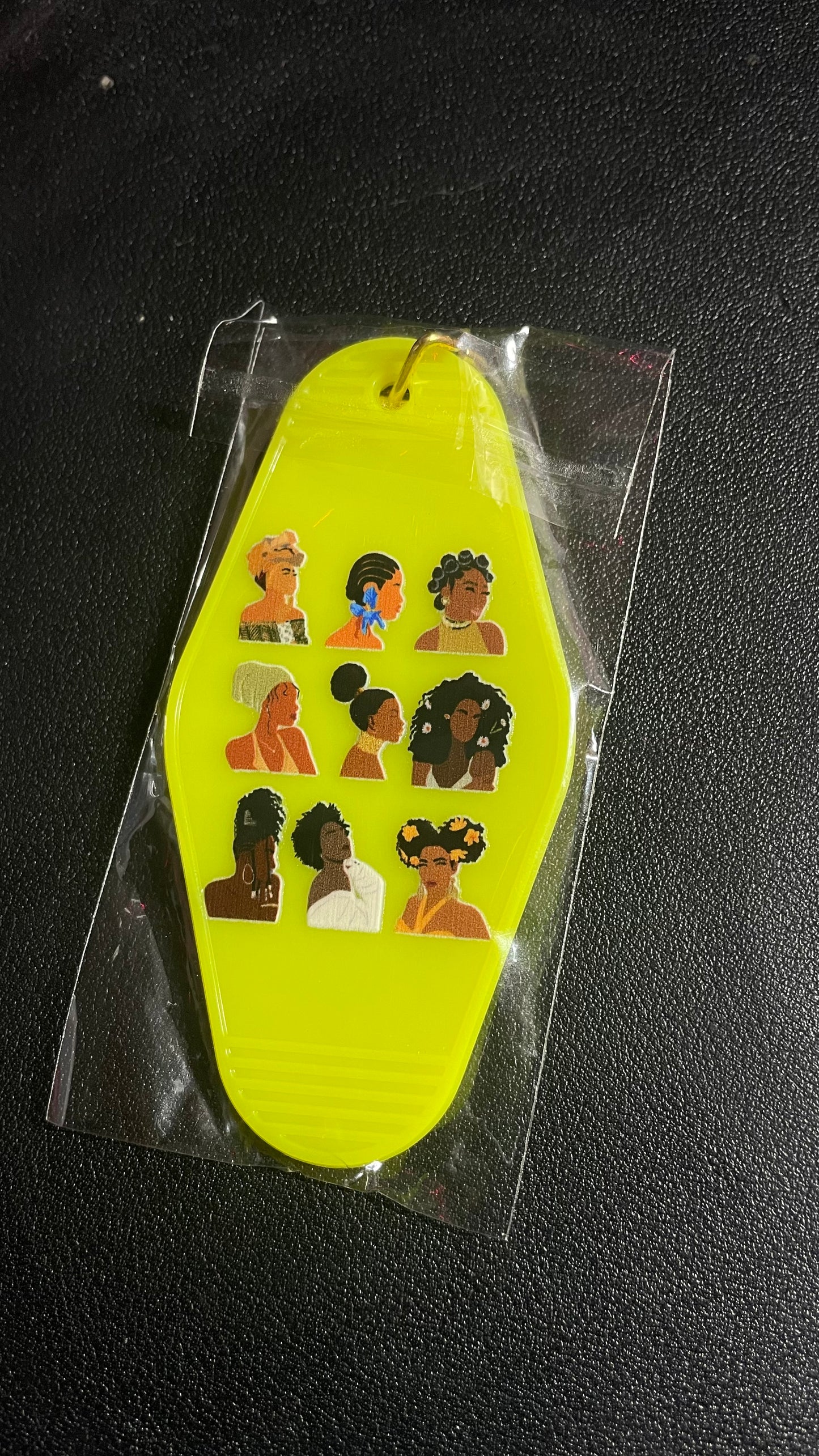 Melanin Women Motel Keychains