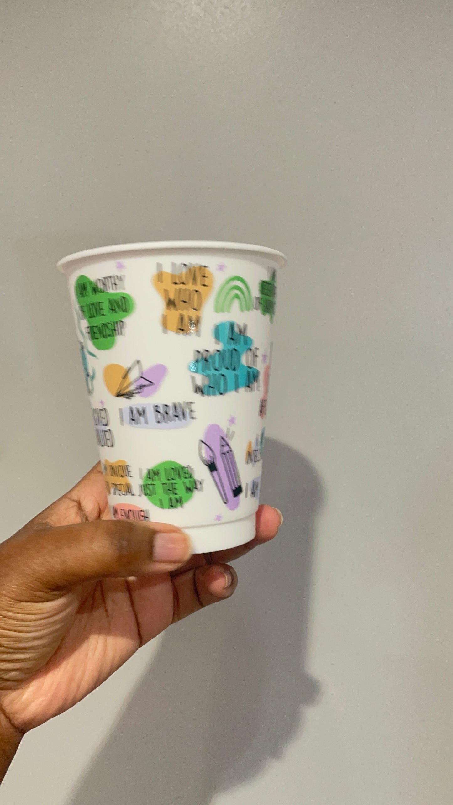 Kids Daily Affirmations White Cold Cup
