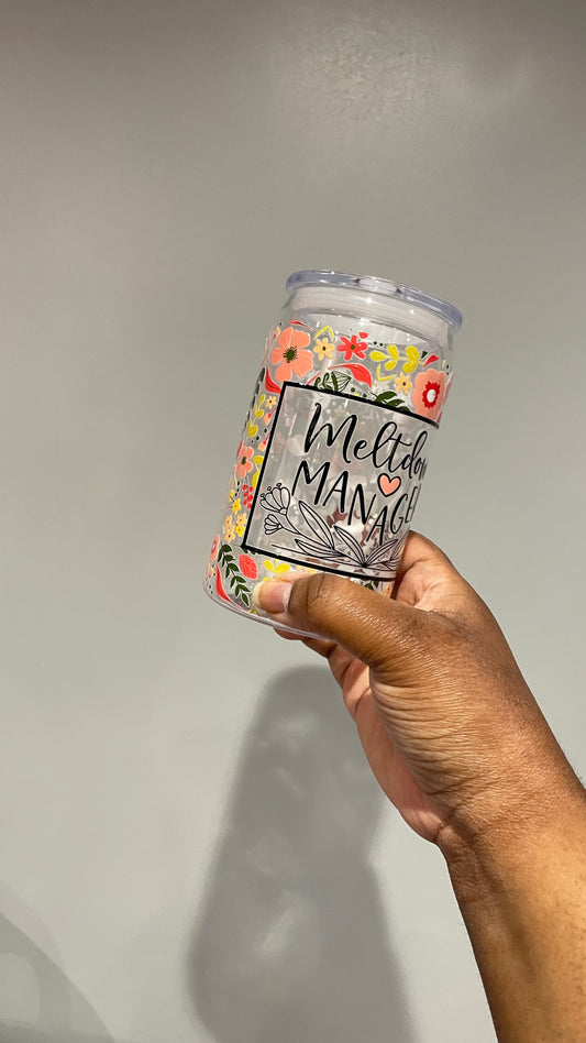 Meltdown Manager Plastic Can Tumbler