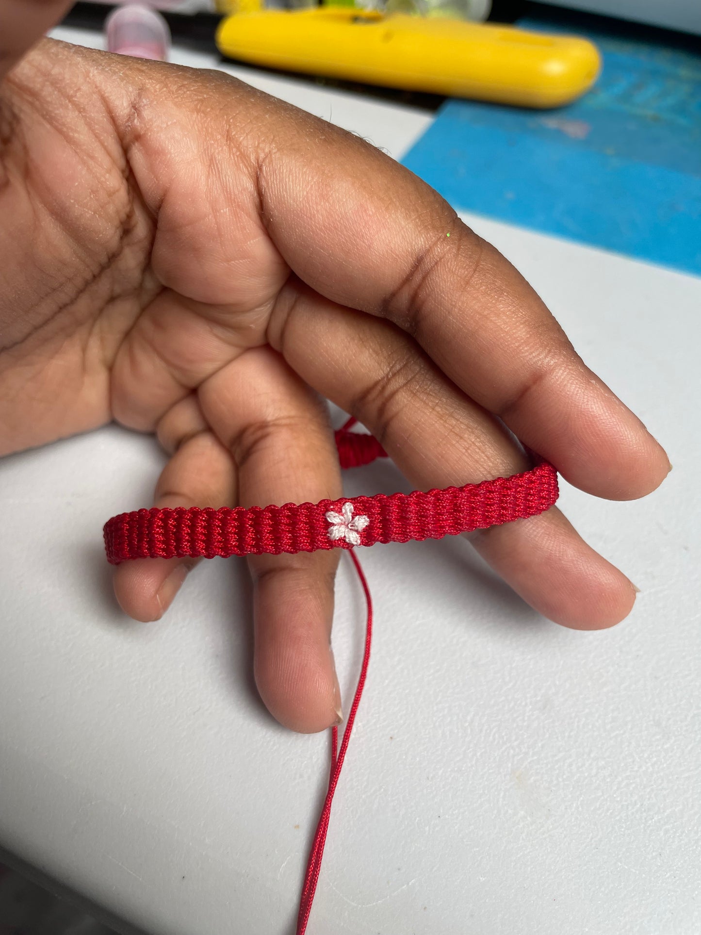 (FLAG) Single Flat Kumihimo Bracelet