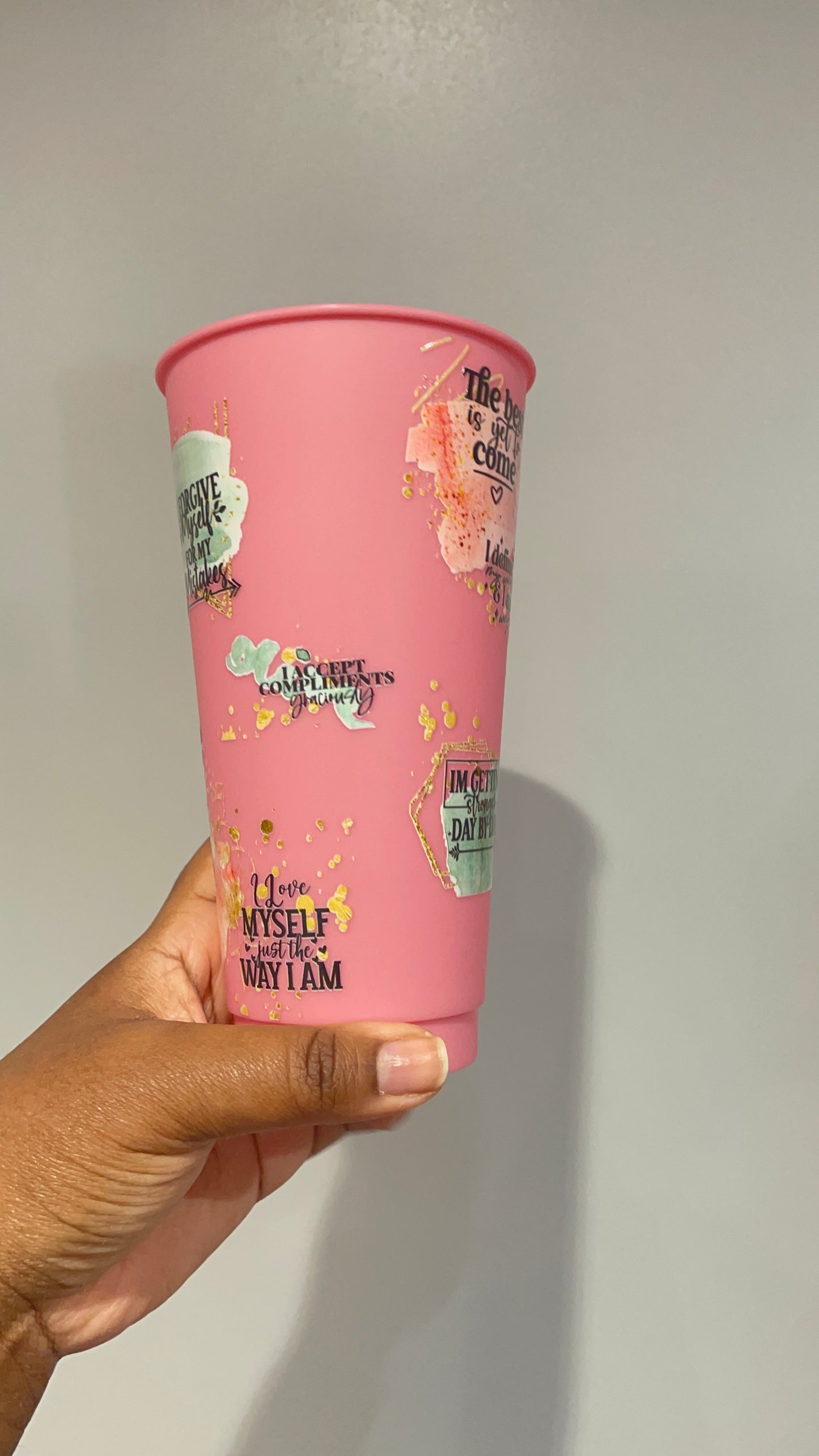 Body Positivity Pink Cold Cup