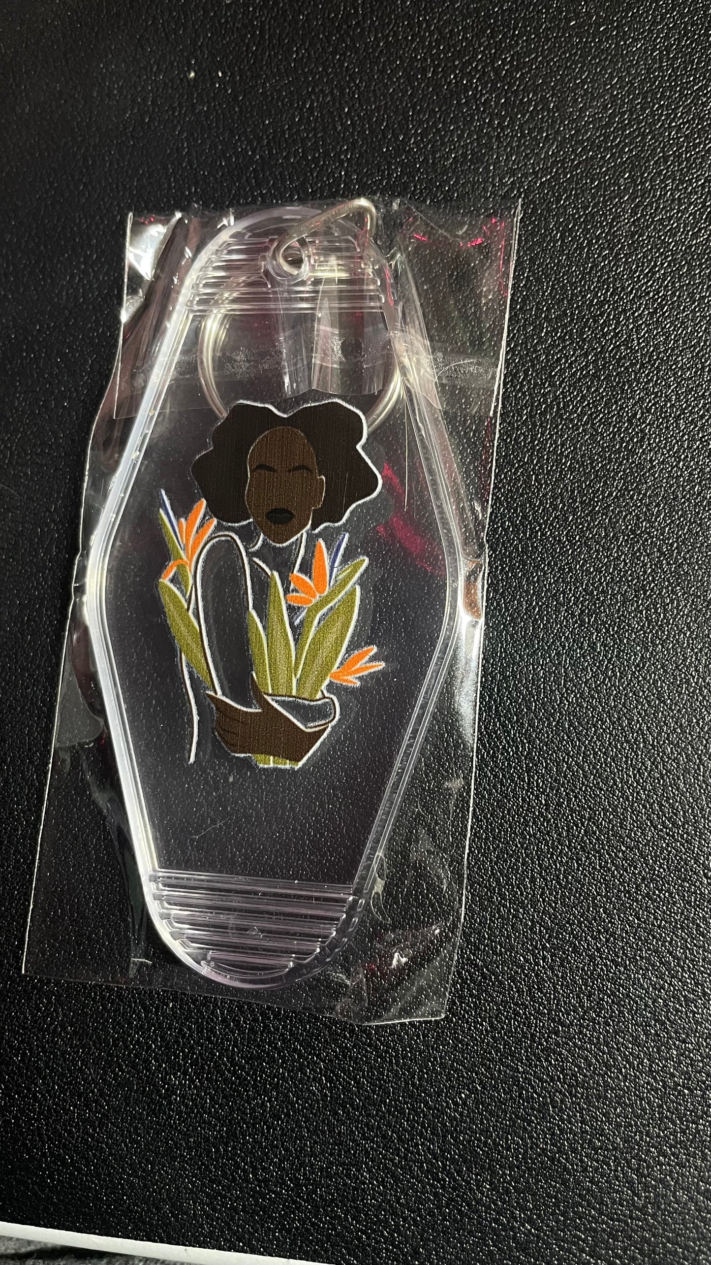 Melanin Women Motel Keychains