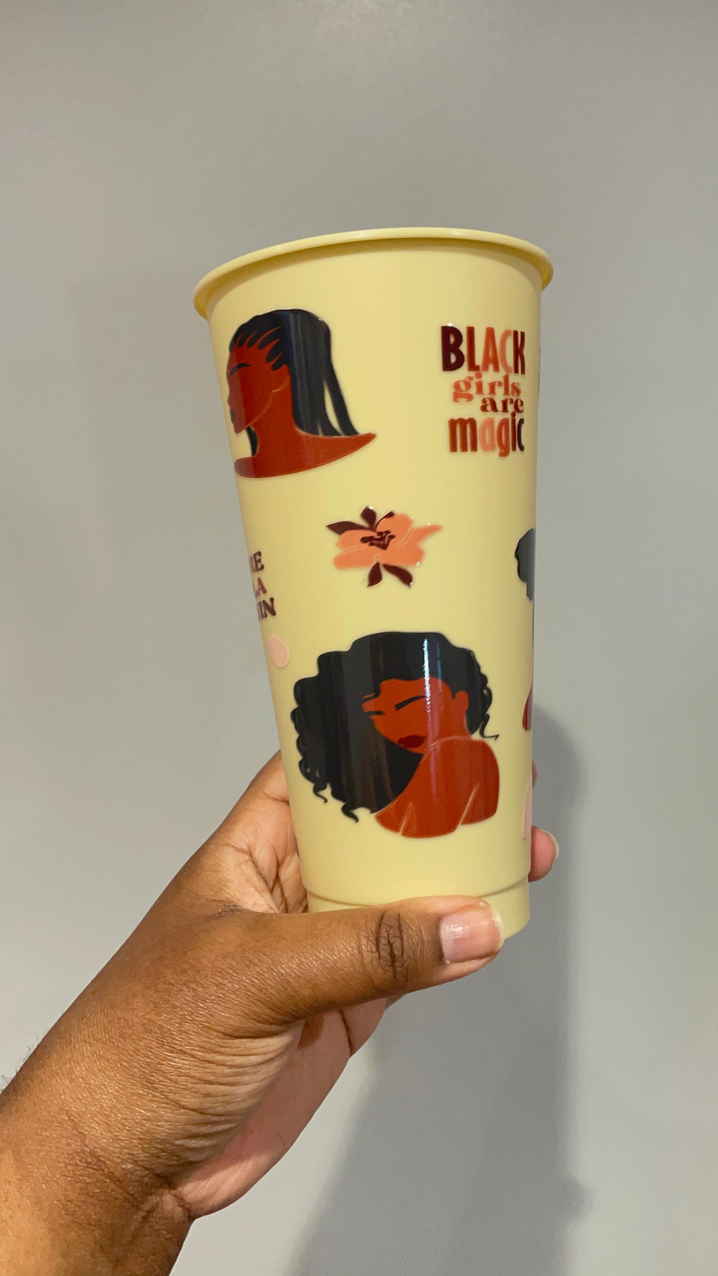 Black Women Appreciation Yellow Cold Cup