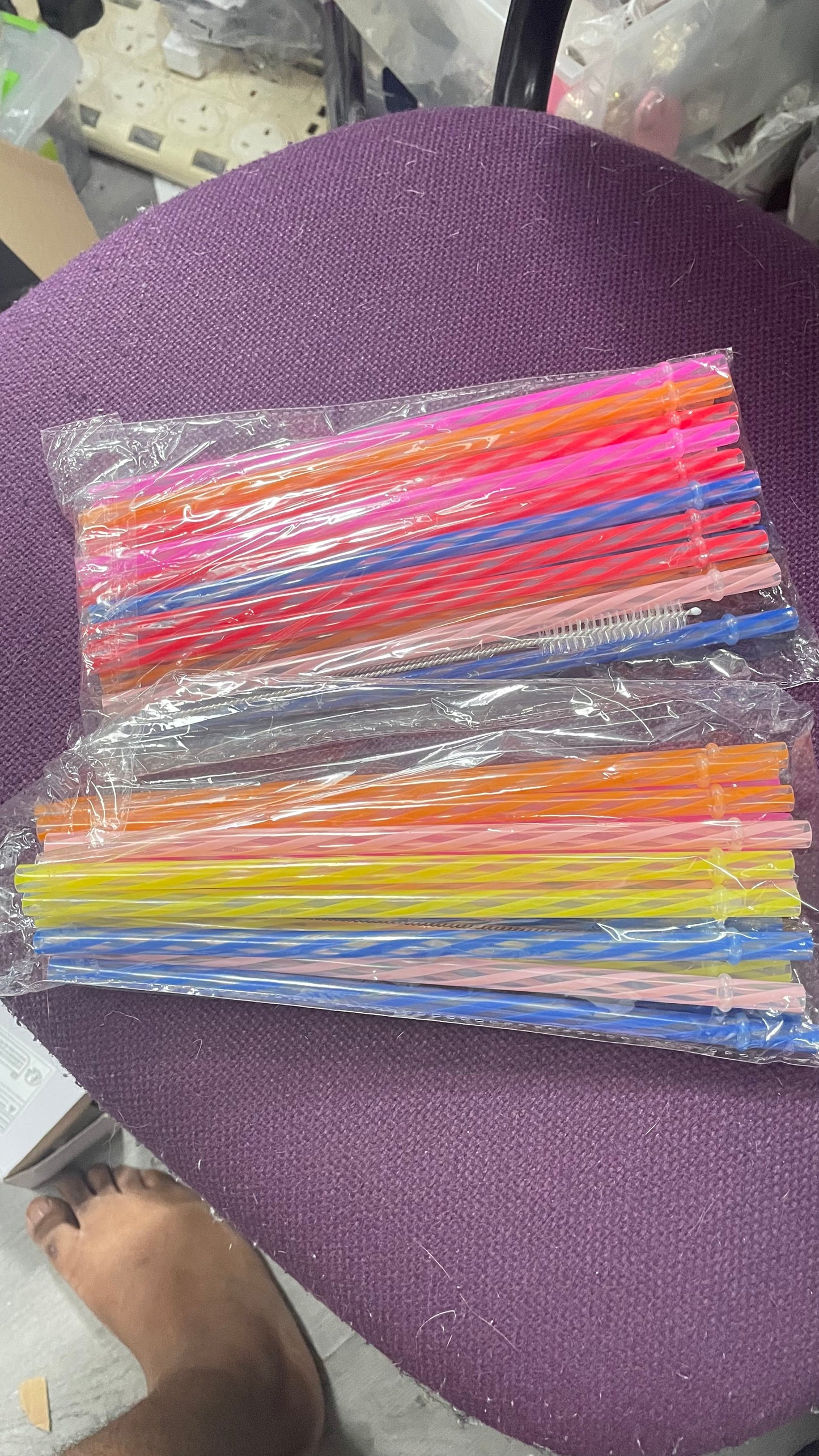 Candy stripe straws