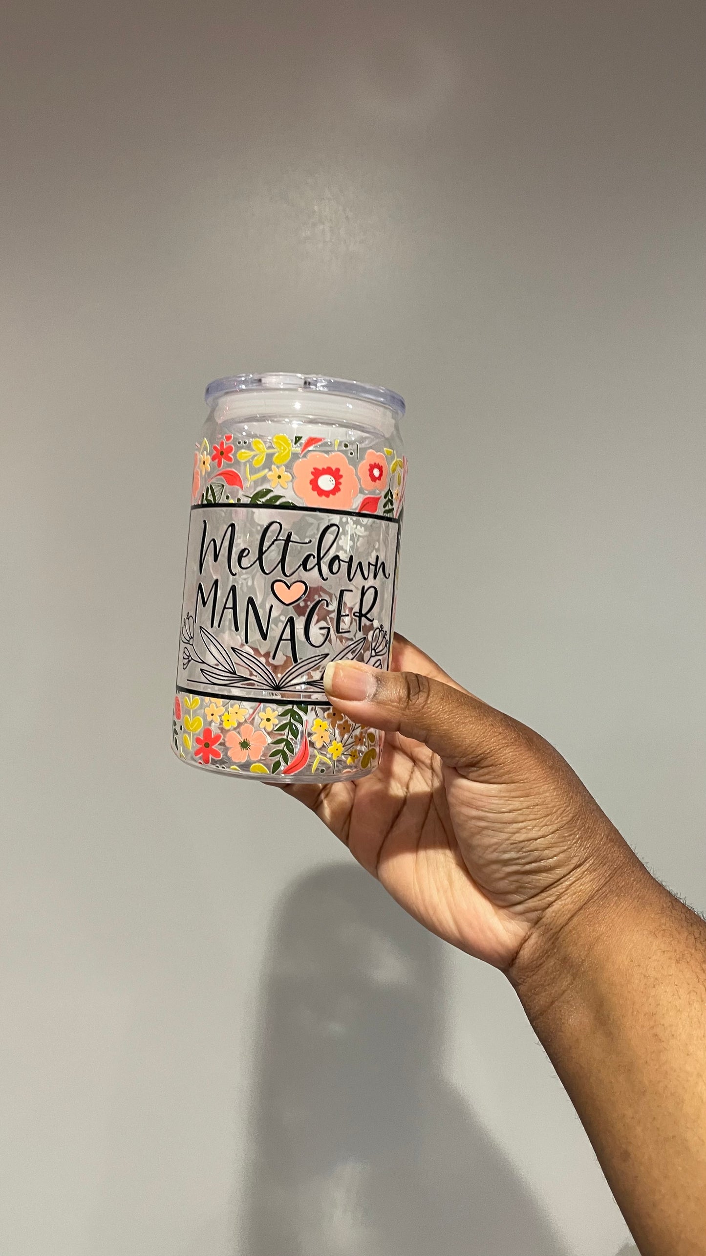 Meltdown Manager Plastic Can Tumbler