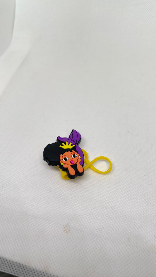 Melanin straw toppers