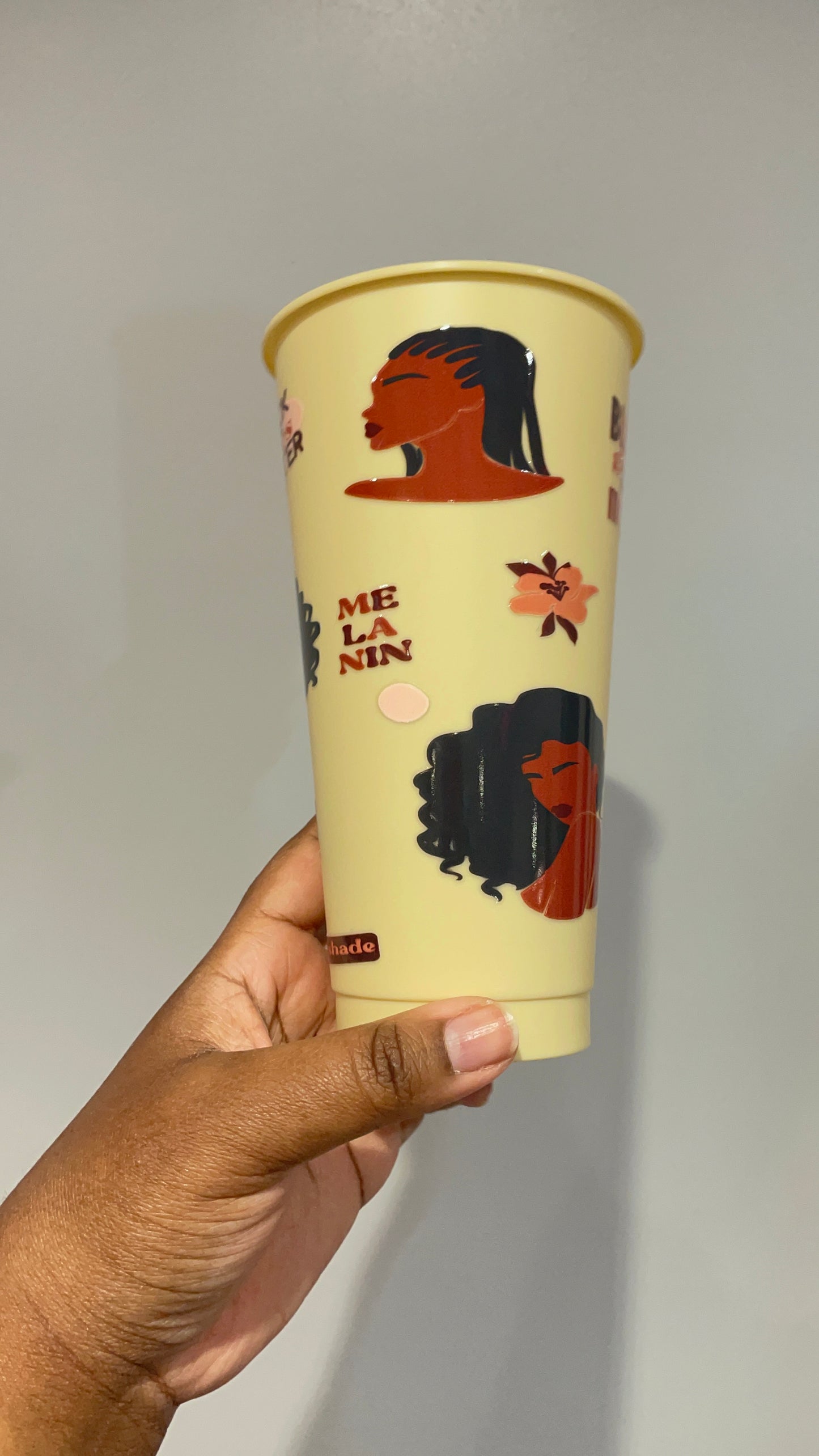 Black Women Appreciation Yellow Cold Cup