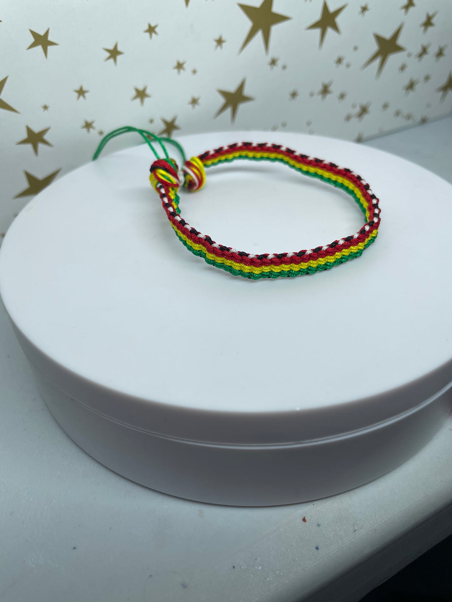 (FLAG) Single Flat Kumihimo Bracelet