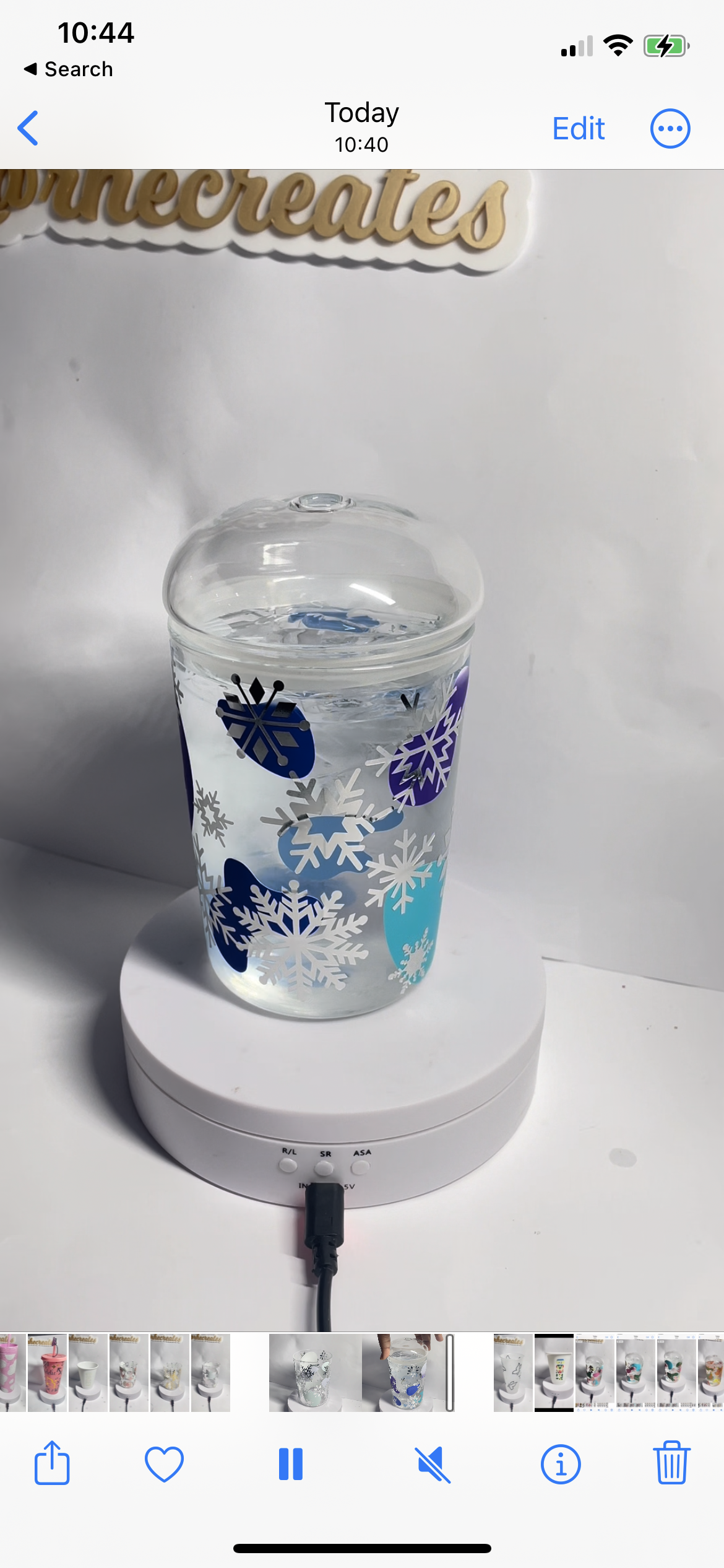 Seasonal Colour Change Glass Dome Lid Tumblers