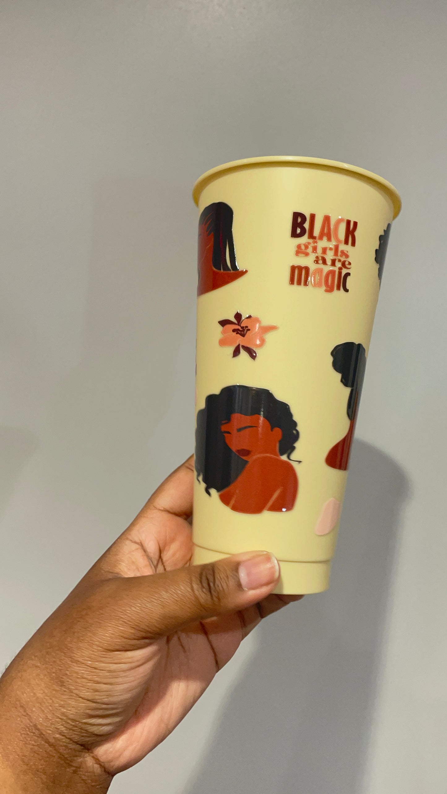Black Women Appreciation Yellow Cold Cup