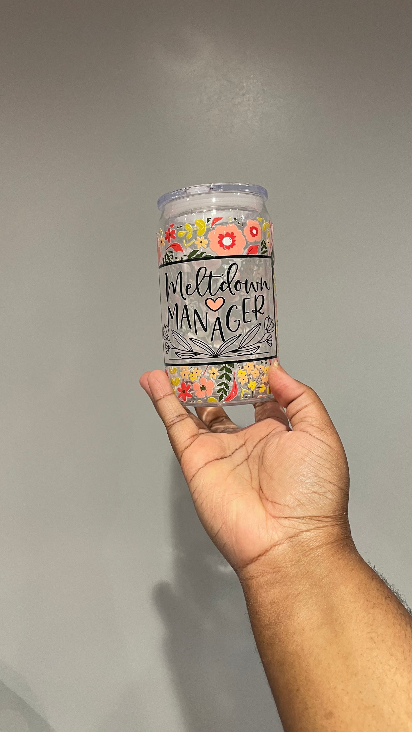 Meltdown Manager Plastic Can Tumbler