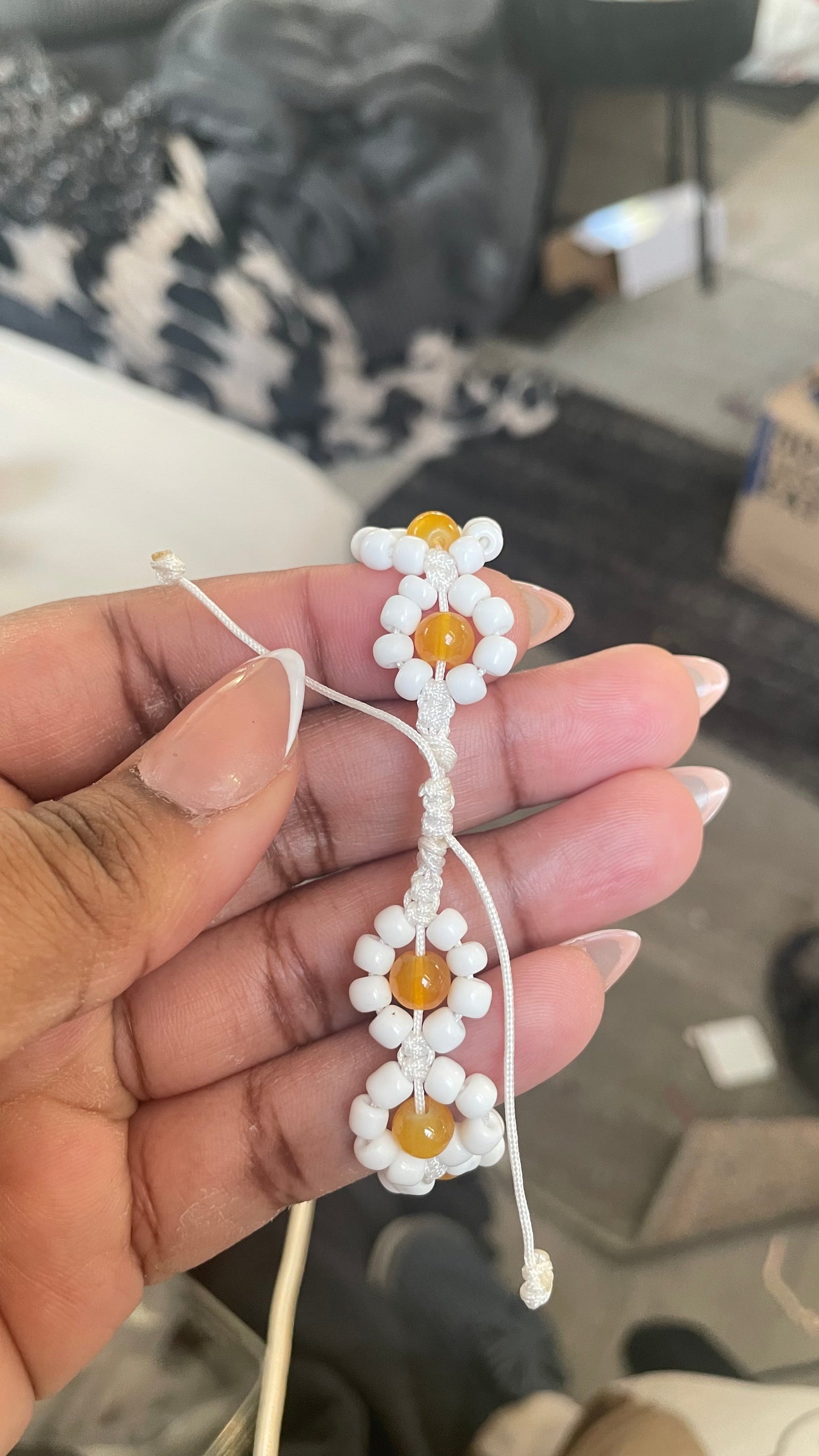 Beaded Flower Bracelet