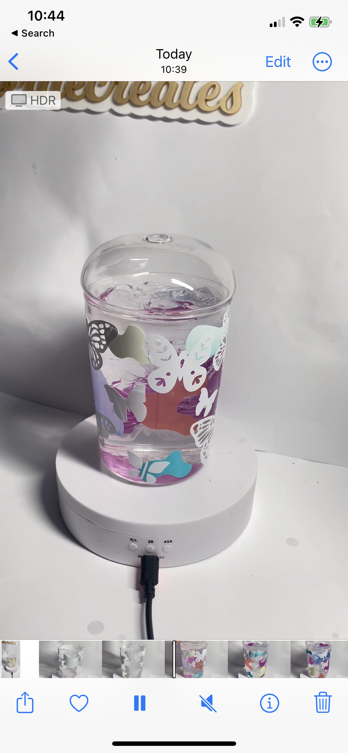 Seasonal Colour Change Glass Dome Lid Tumblers