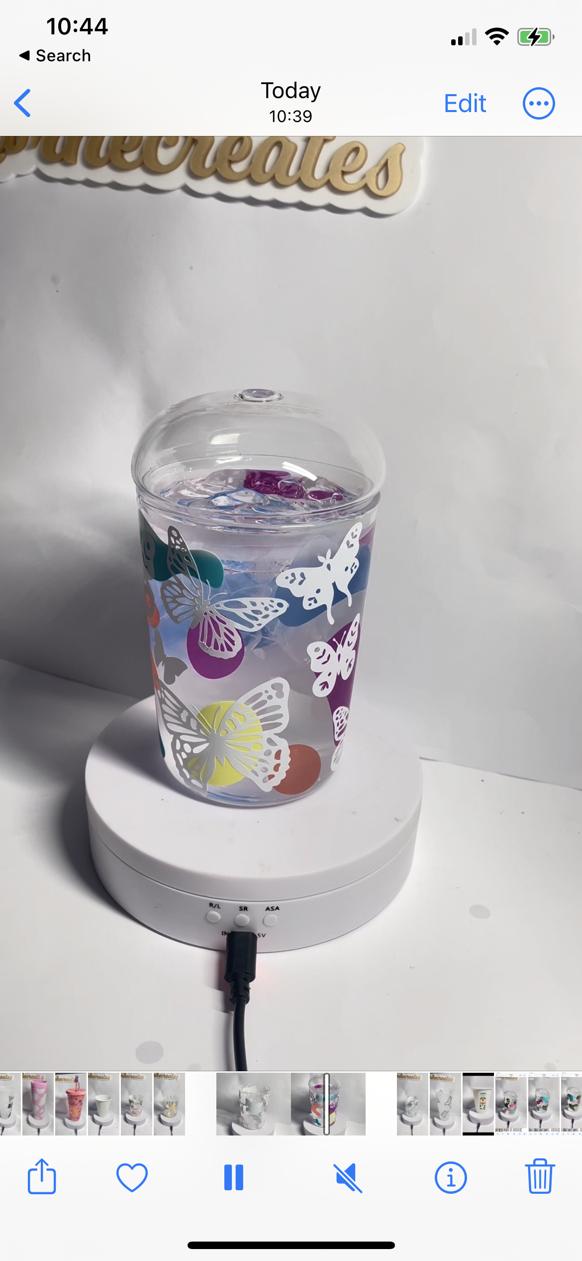 Seasonal Colour Change Glass Dome Lid Tumblers