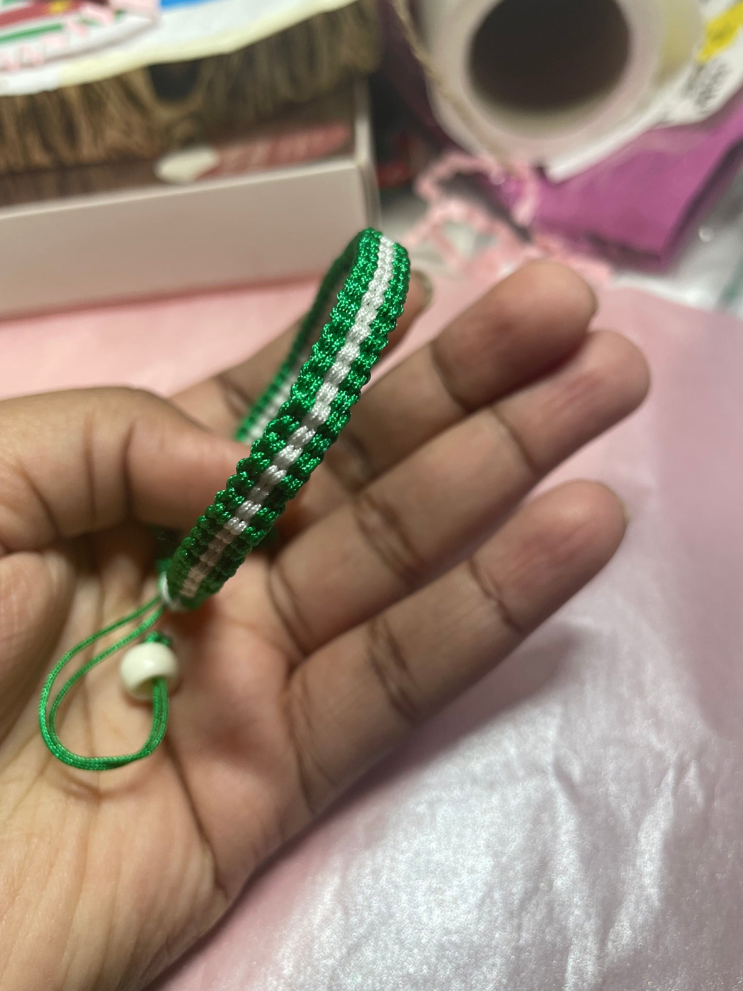 (FLAG) Single Flat Kumihimo Bracelet