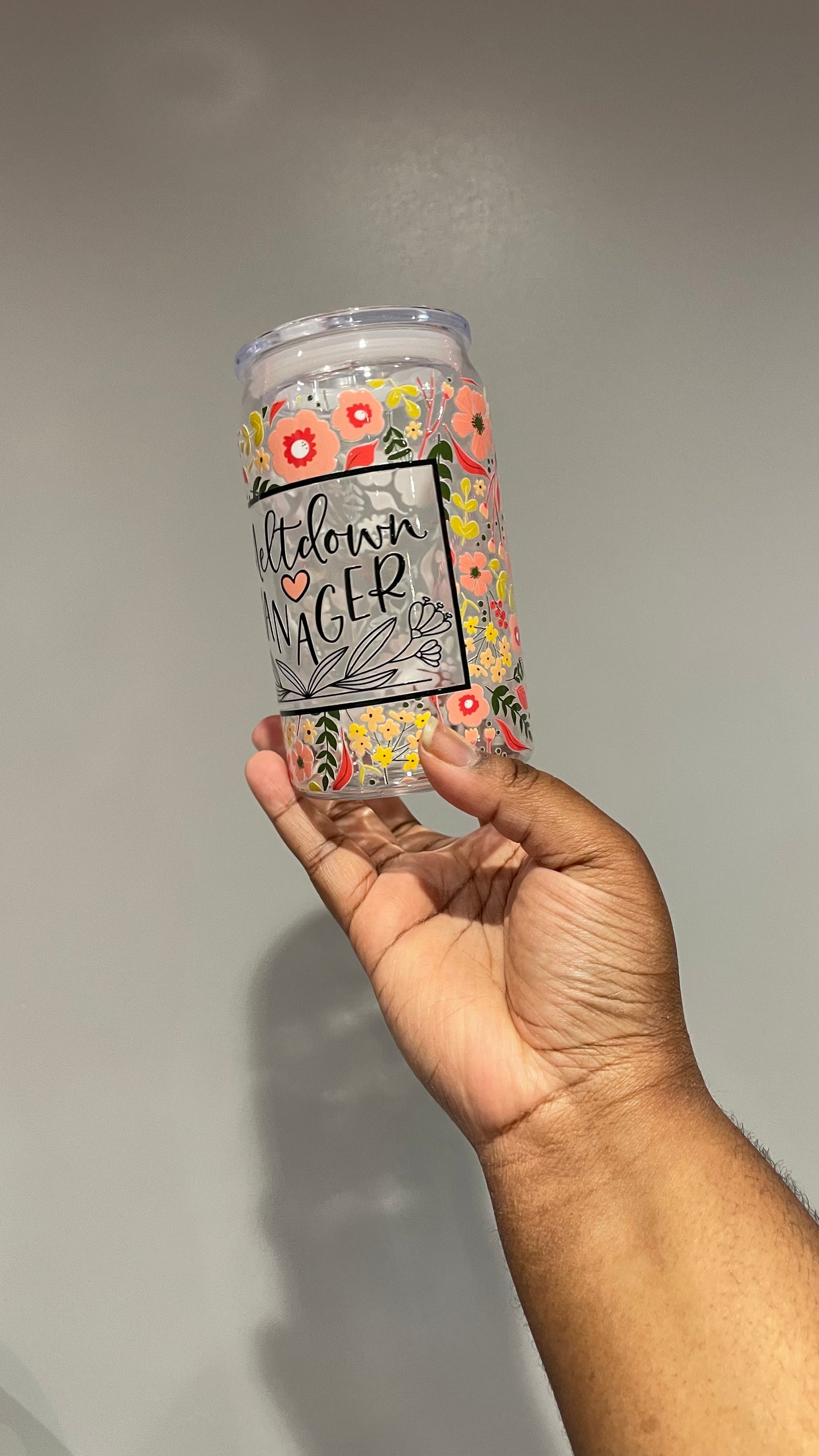 Meltdown Manager Plastic Can Tumbler