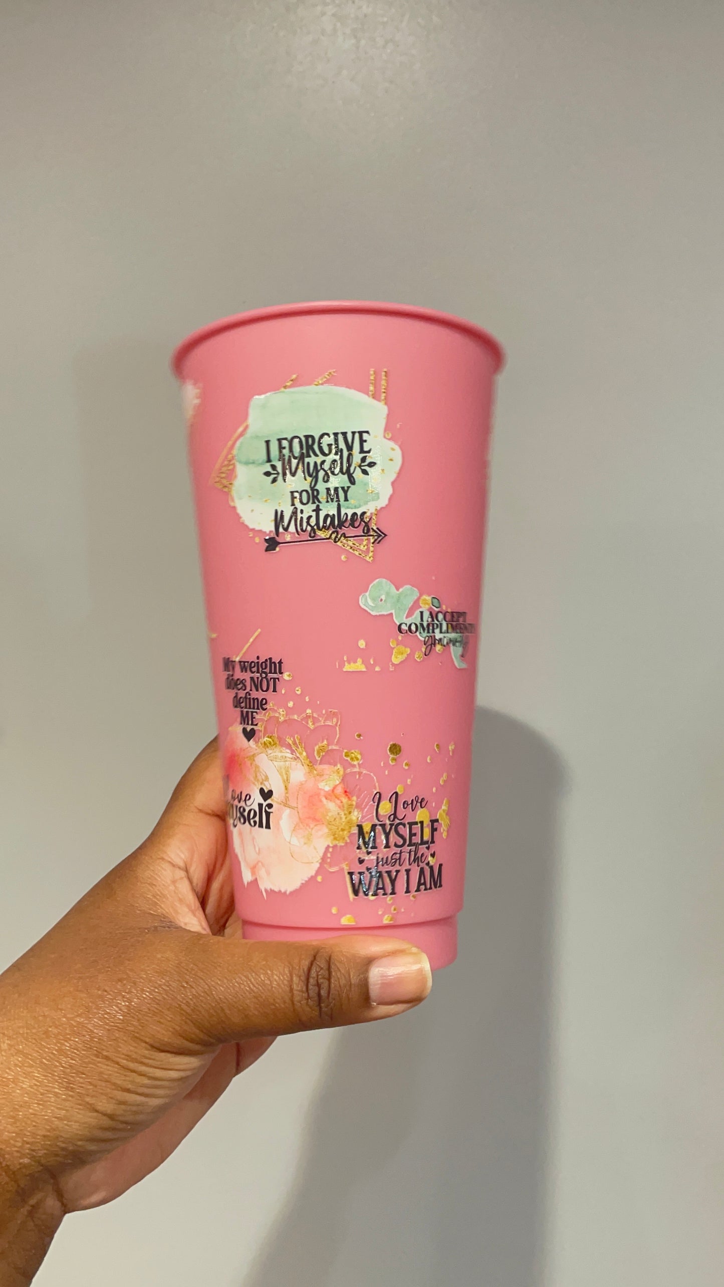 Body Positivity Pink Cold Cup