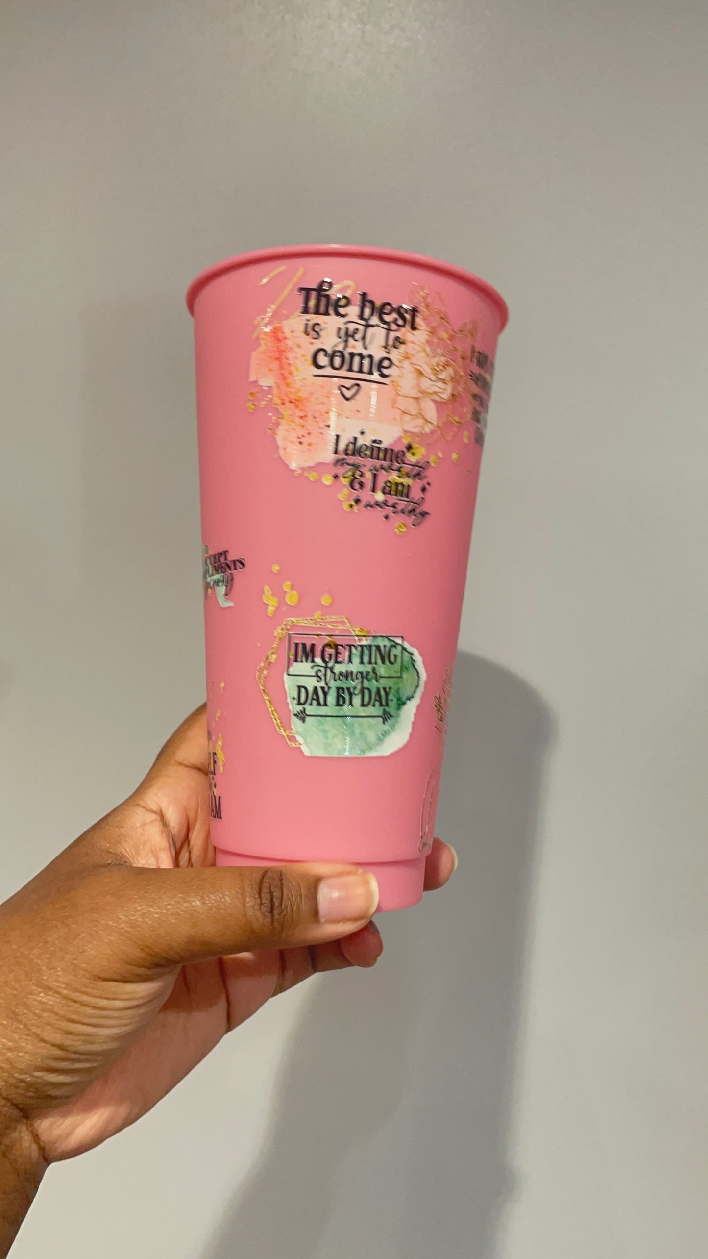 Body Positivity Pink Cold Cup