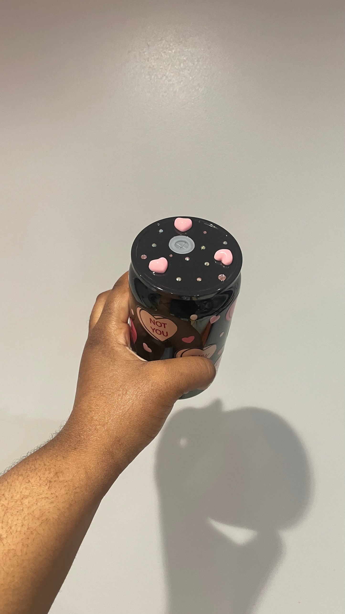 Love you not plastic can tumbler