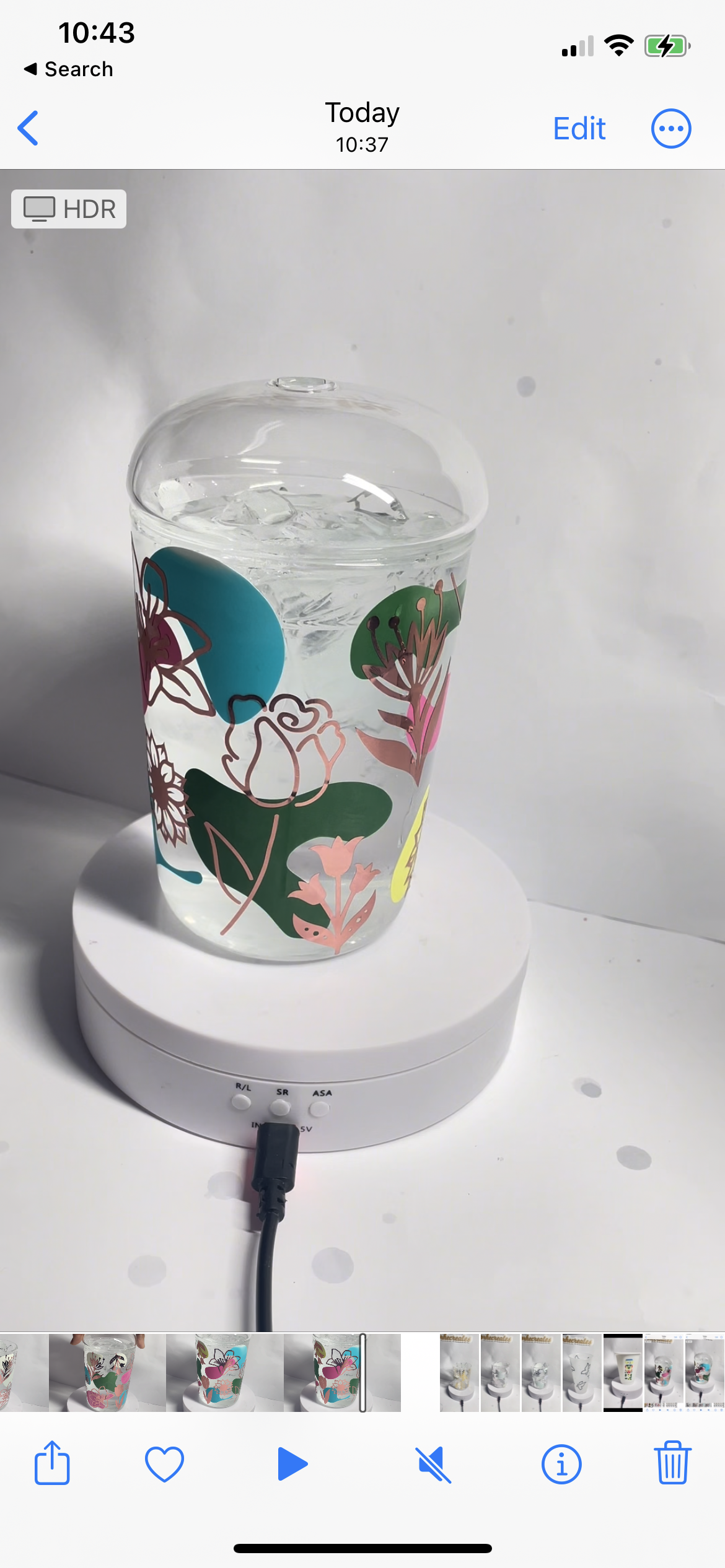 Seasonal Colour Change Glass Dome Lid Tumblers