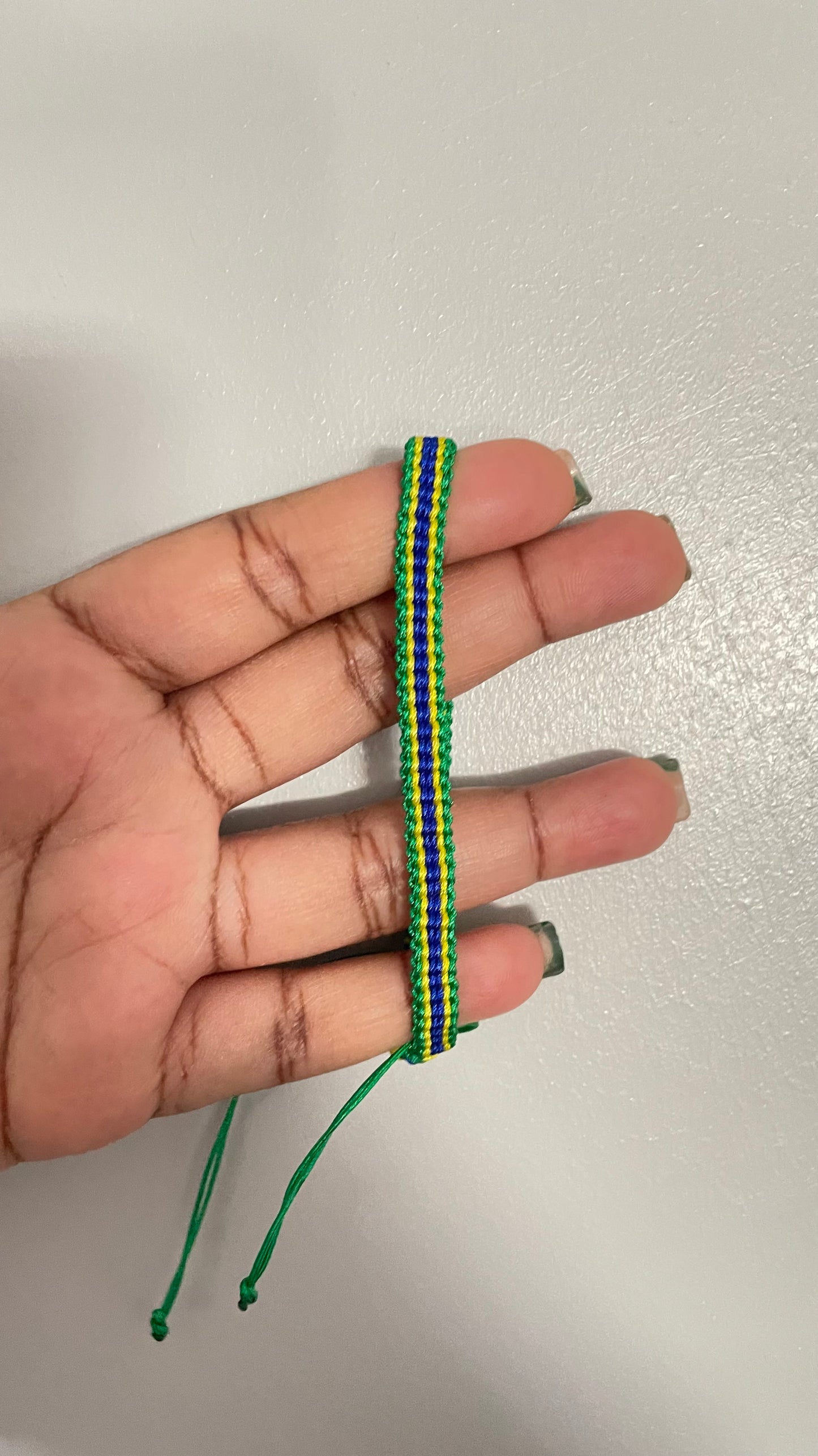 (FLAG) Single Flat Kumihimo Bracelet
