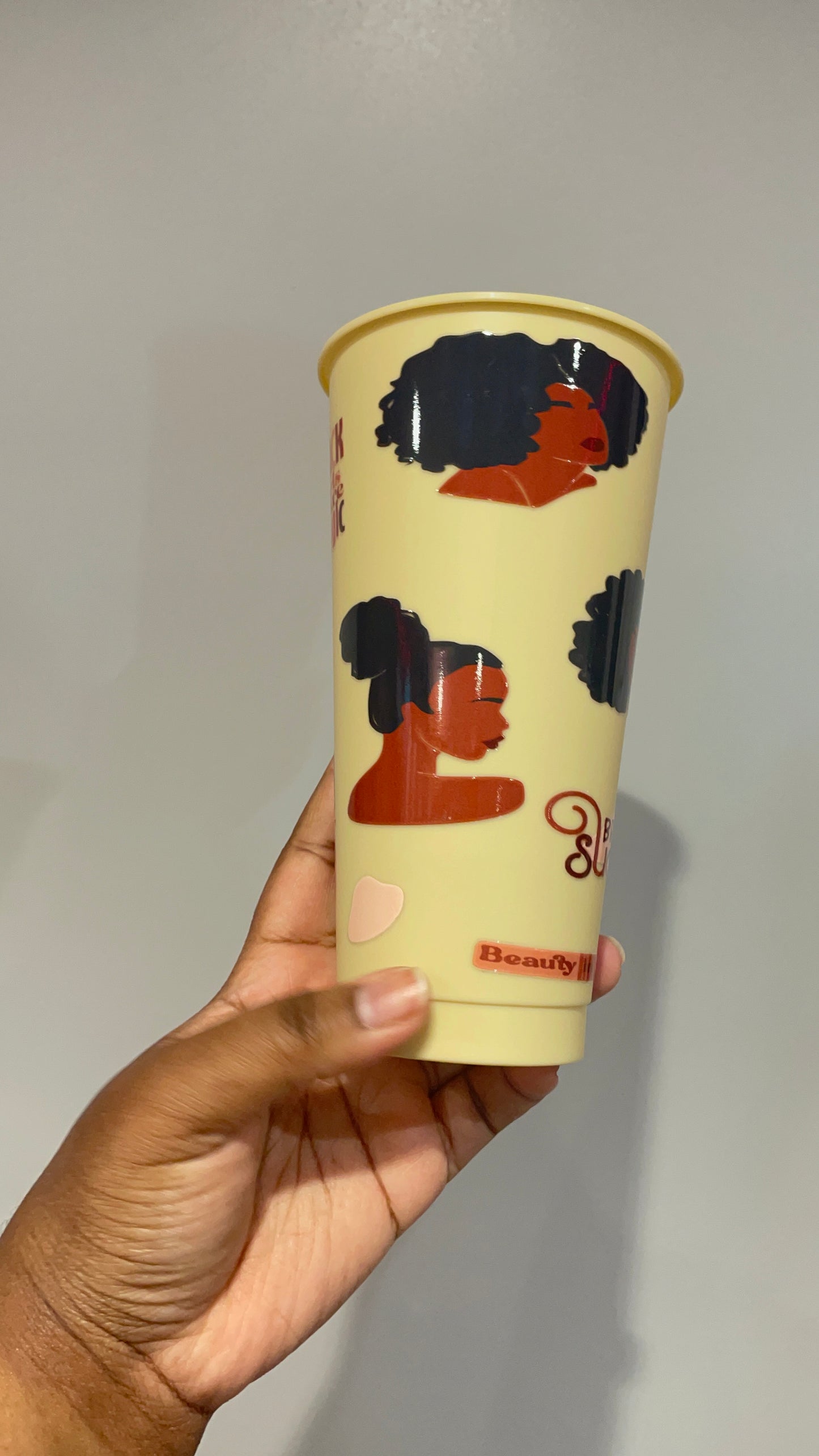 Black Women Appreciation Yellow Cold Cup