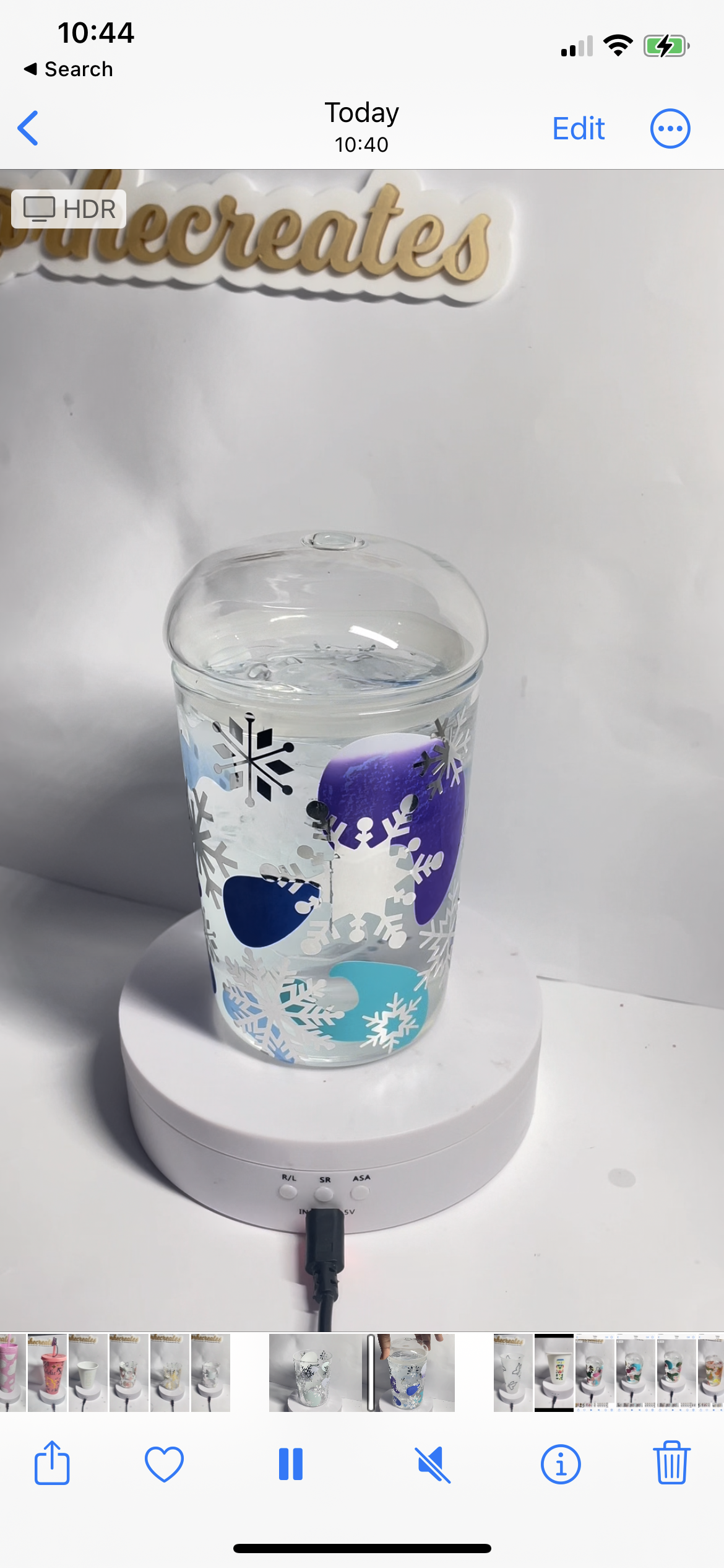 Seasonal Colour Change Glass Dome Lid Tumblers