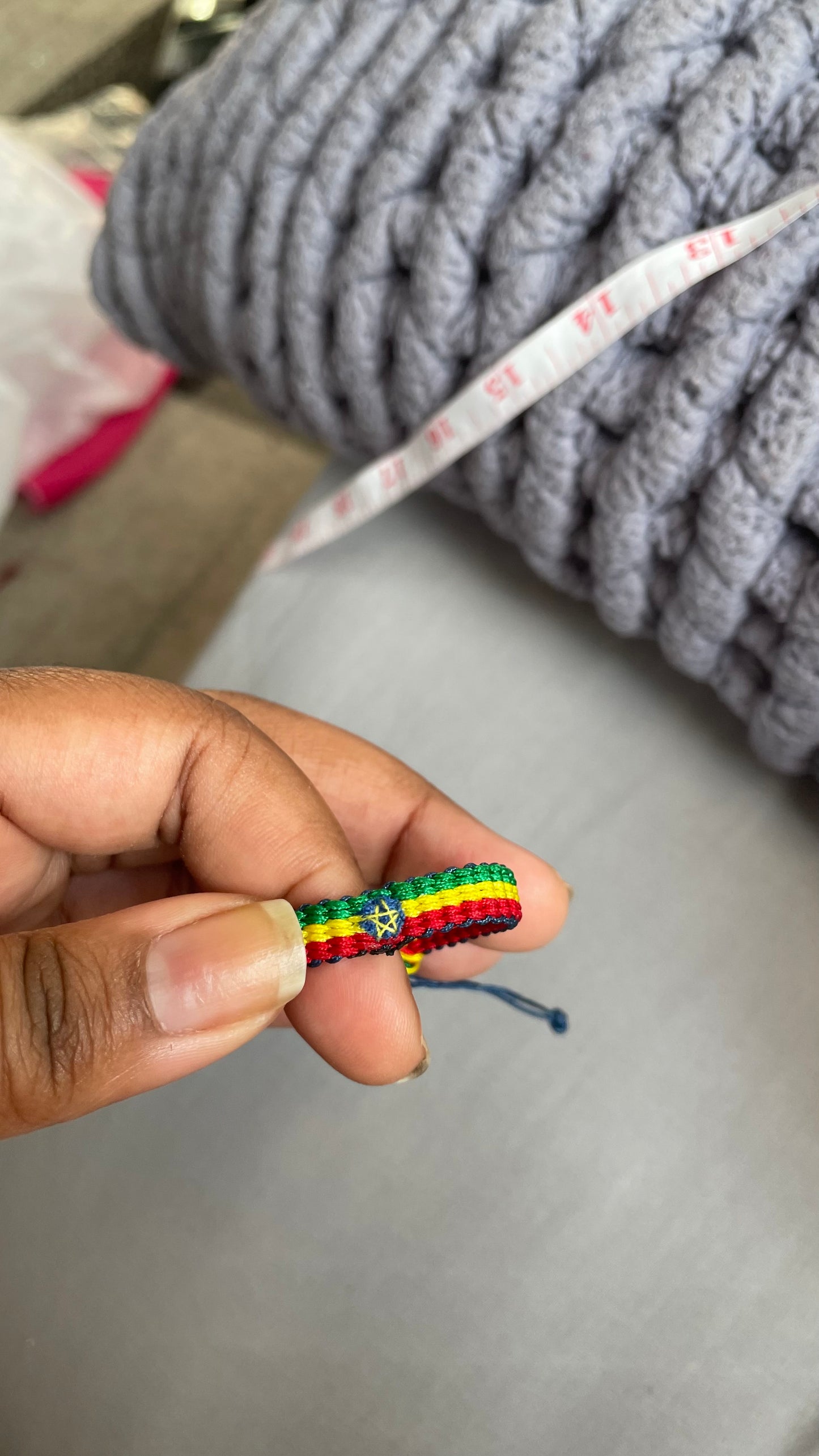 (FLAG) Single Flat Kumihimo Bracelet