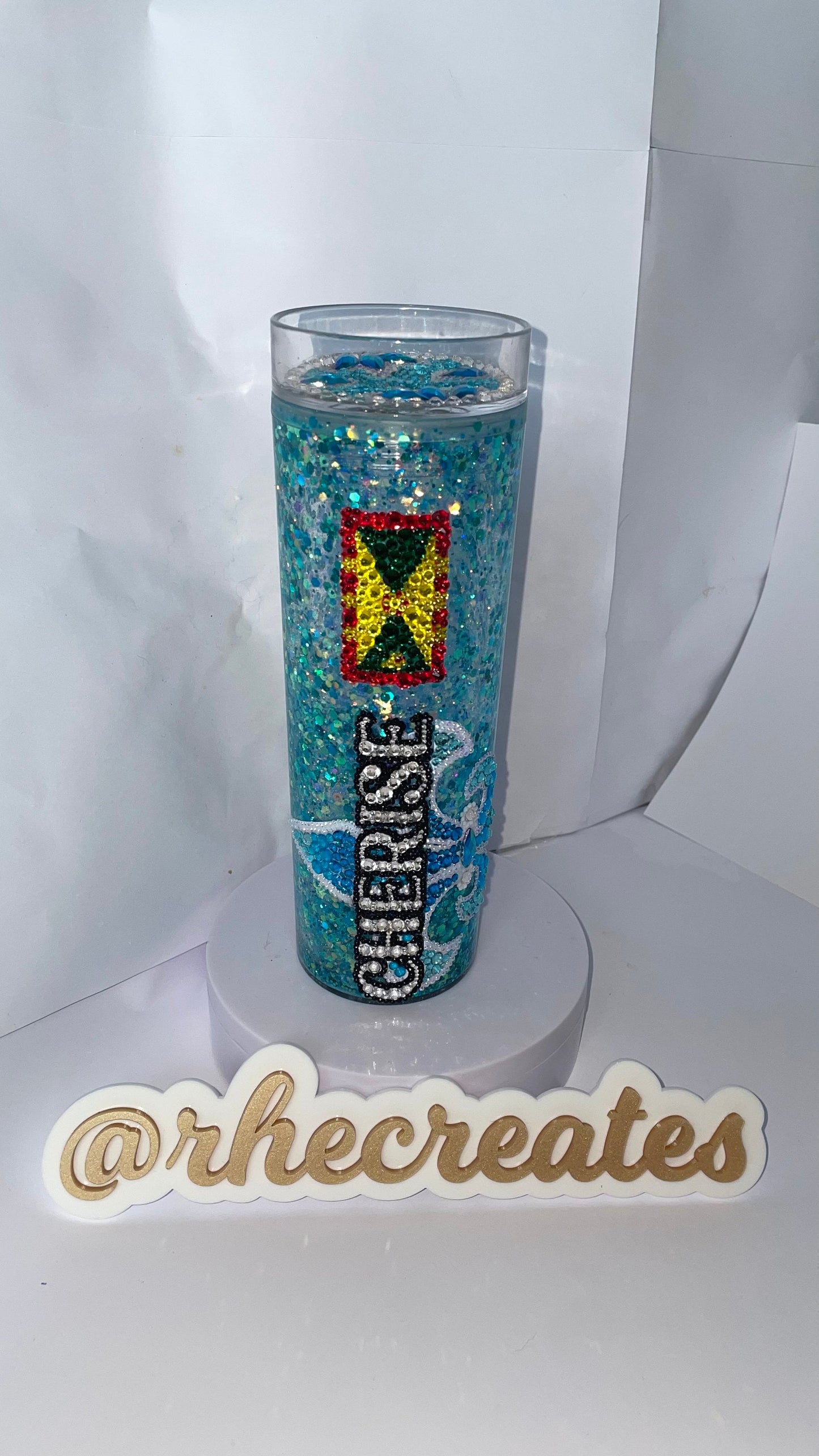 Bespoke Carnival Mas Snowglobe Tumbler
