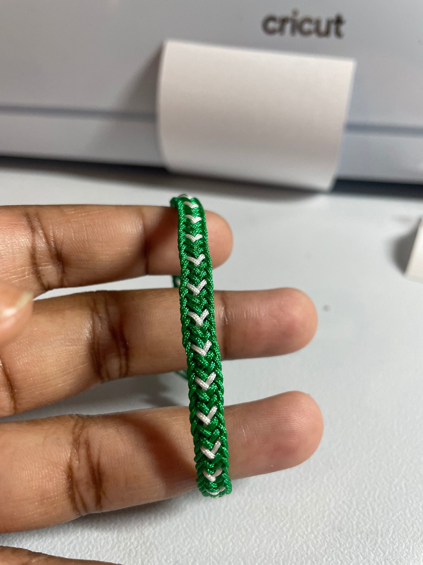 (FLAG) Heart Kumihimo Bracelet
