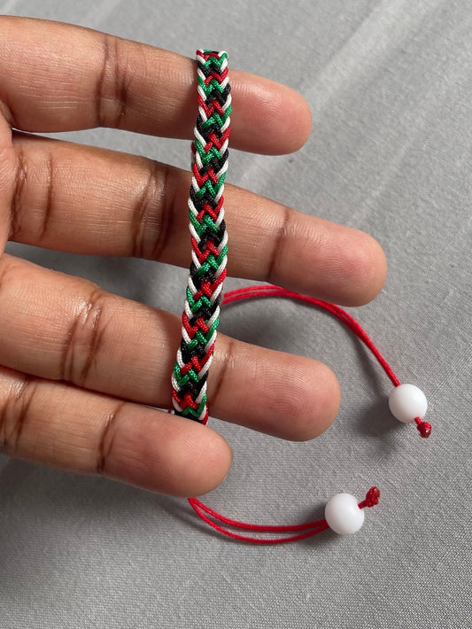 (FLAG) Criss Cross Kumihimo Bracelet