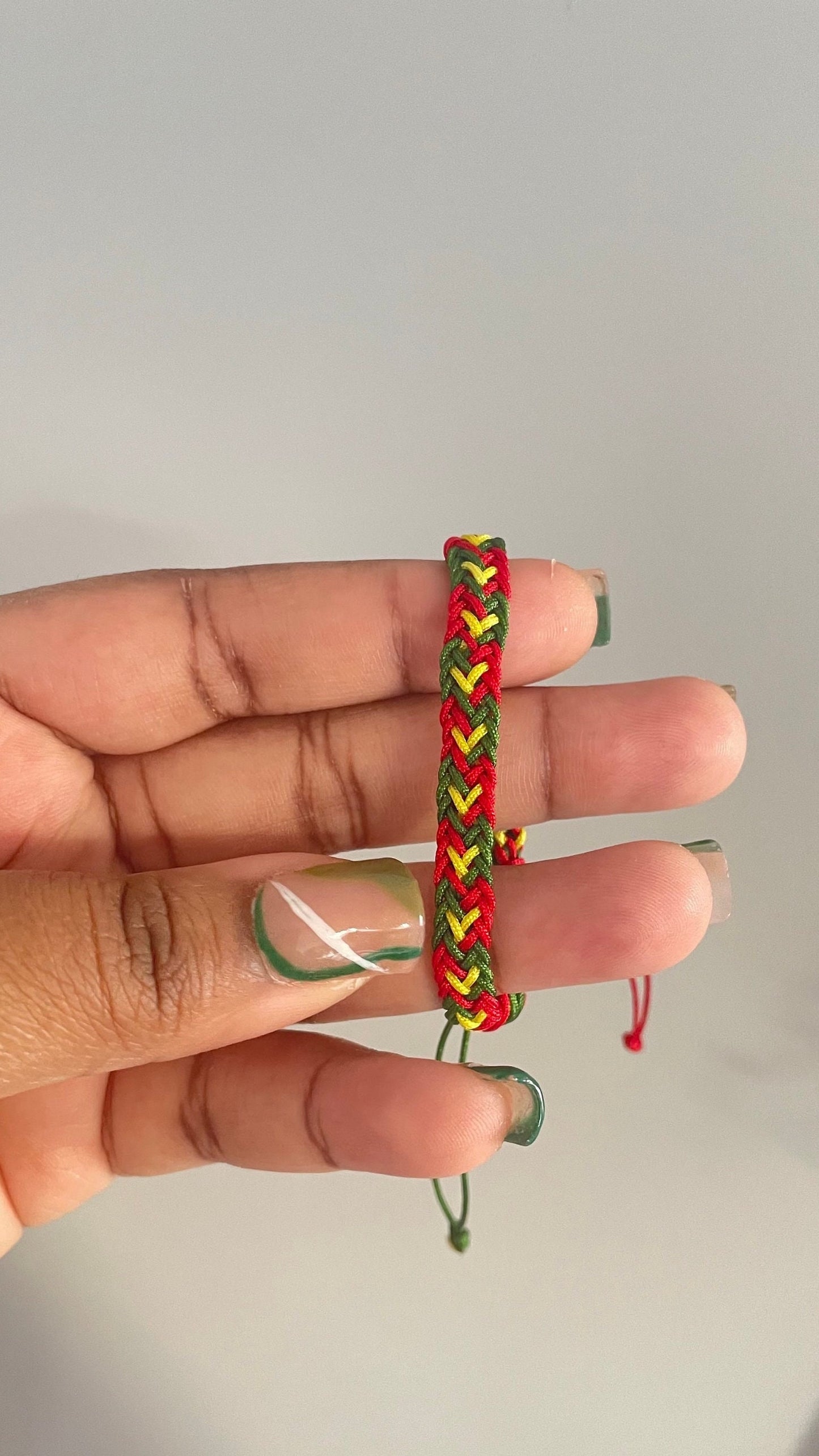 (FLAG) Heart Kumihimo Bracelet