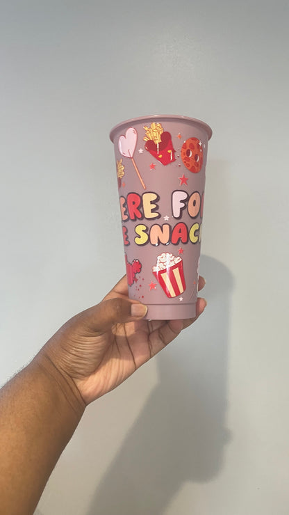 Here For The Snacks Cold Cup