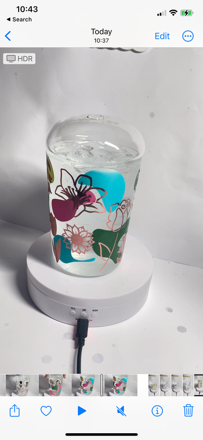 Seasonal Colour Change Glass Dome Lid Tumblers