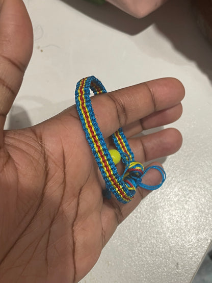 (FLAG) Single Flat Kumihimo Bracelet
