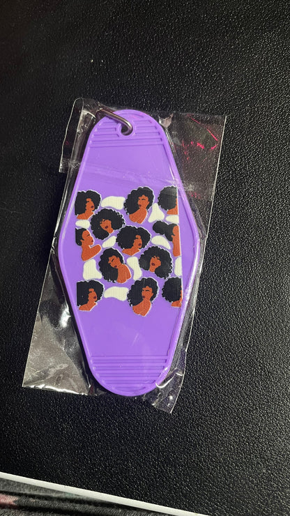 Melanin Women Motel Keychains