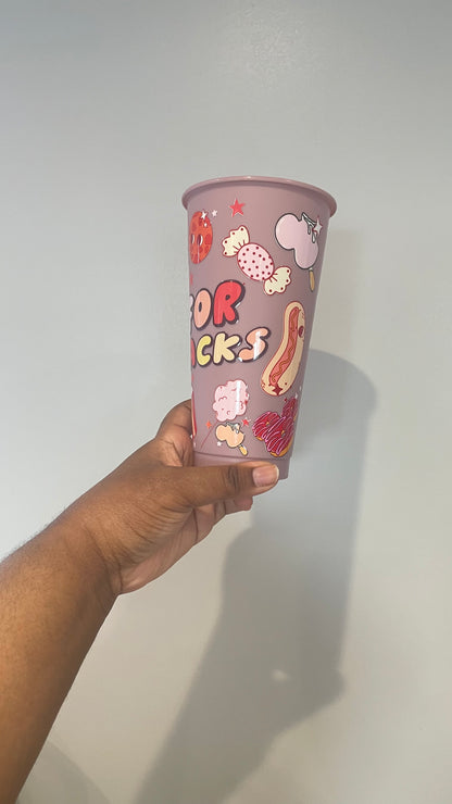 Here For The Snacks Cold Cup