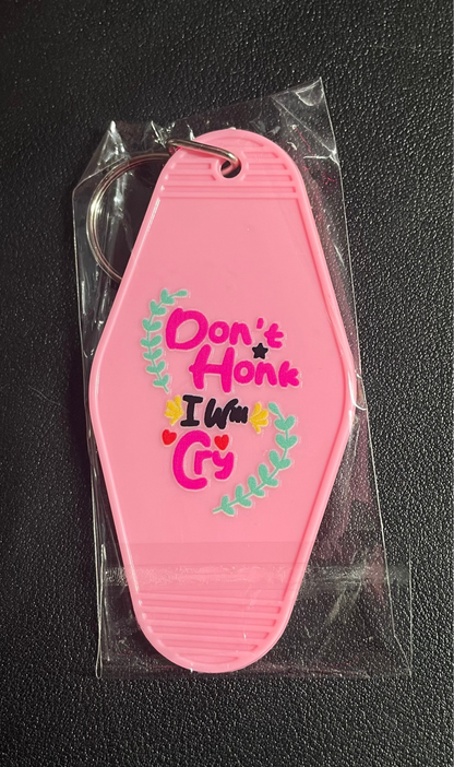 Groovy motel keychain