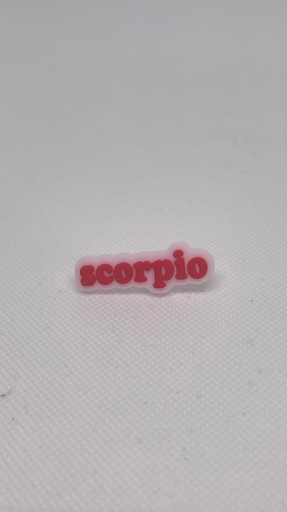 Zodiac straw charms